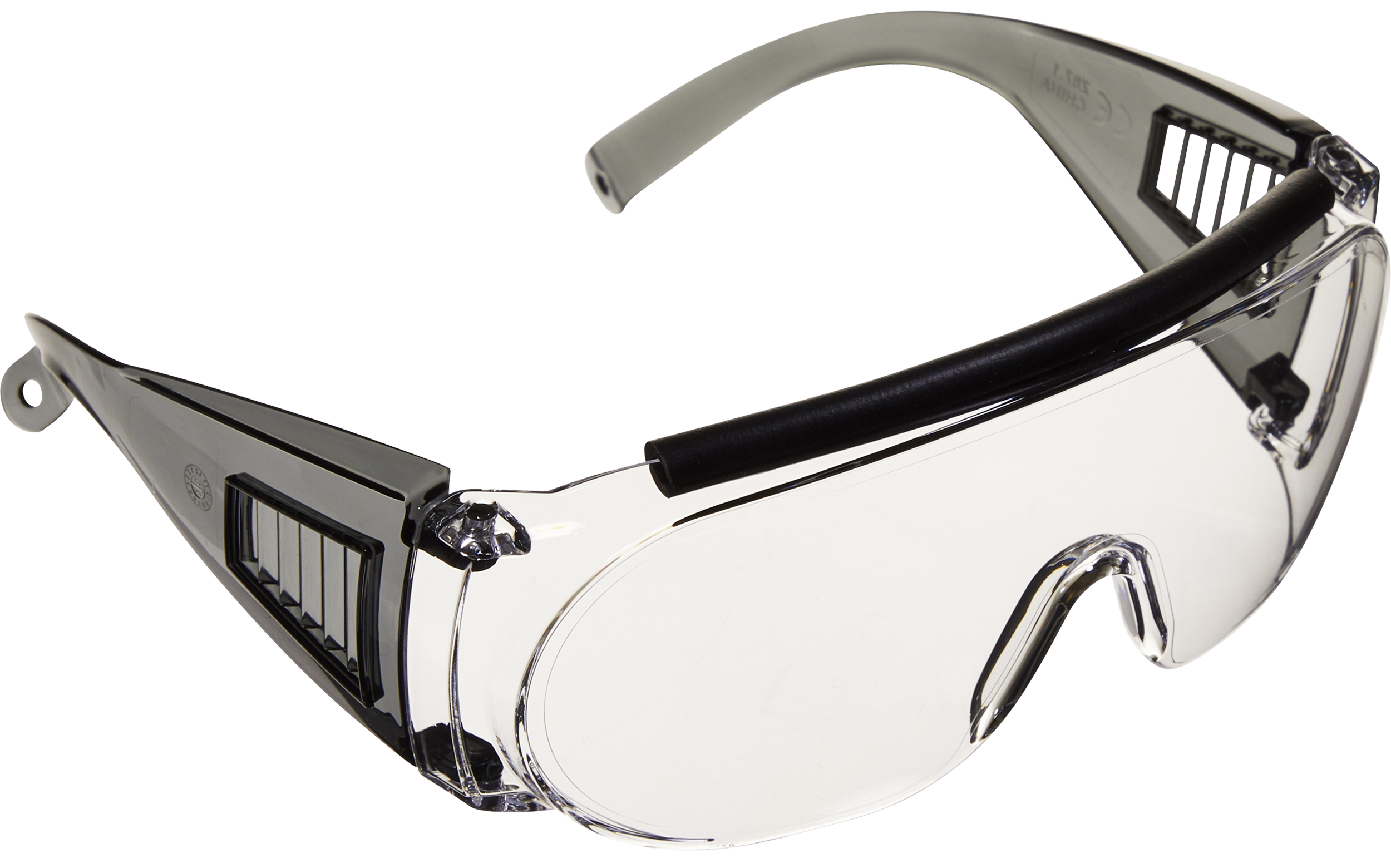 Allen 2169 Fit Over Shooting Glasses Adult Clear Lens Gray Frame