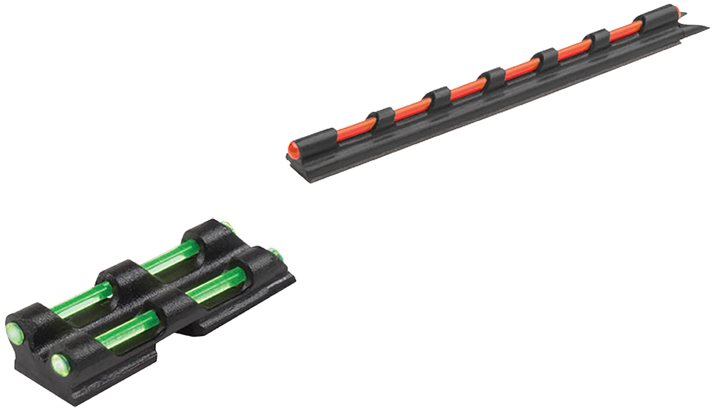TruGlo Gobble-Dot TG94 Universal Shotgun Sights Green/Red Fiber Optic Front/Rear Set - Black
