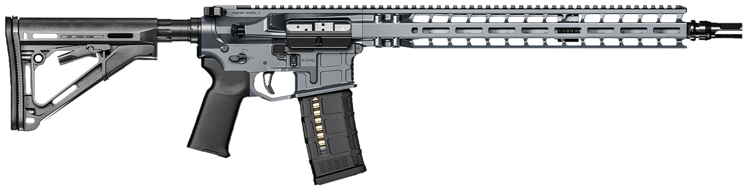 Radian Weapons Model 1 AR-15 223 Wylde 16" 30+1 Semi-Auto Rifle - Radian Gray Cerakote