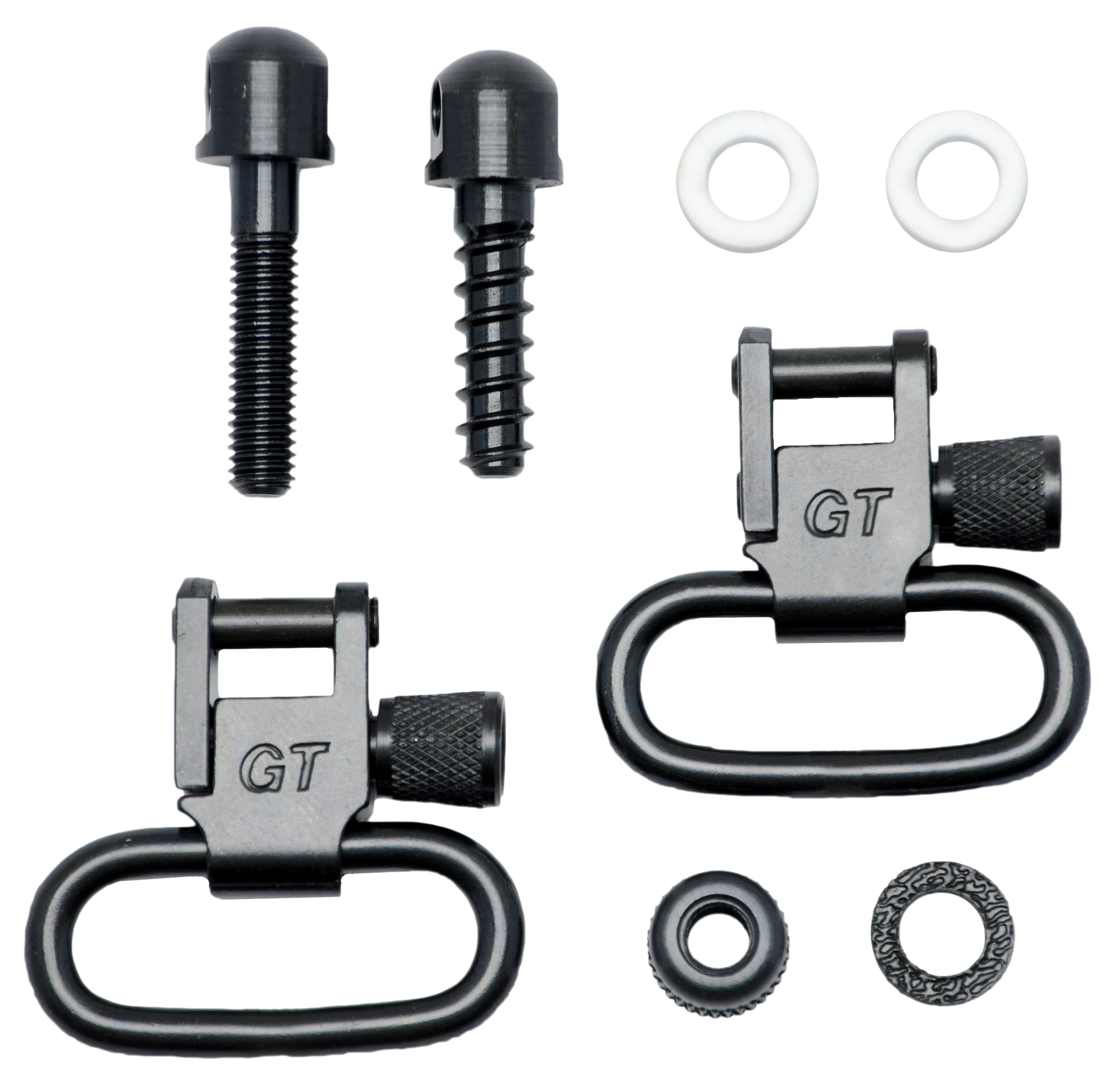 GrovTec GTSW07 Locking Forend Sling Swivel Set 1" Black Oxide Steel - Crosman 1400