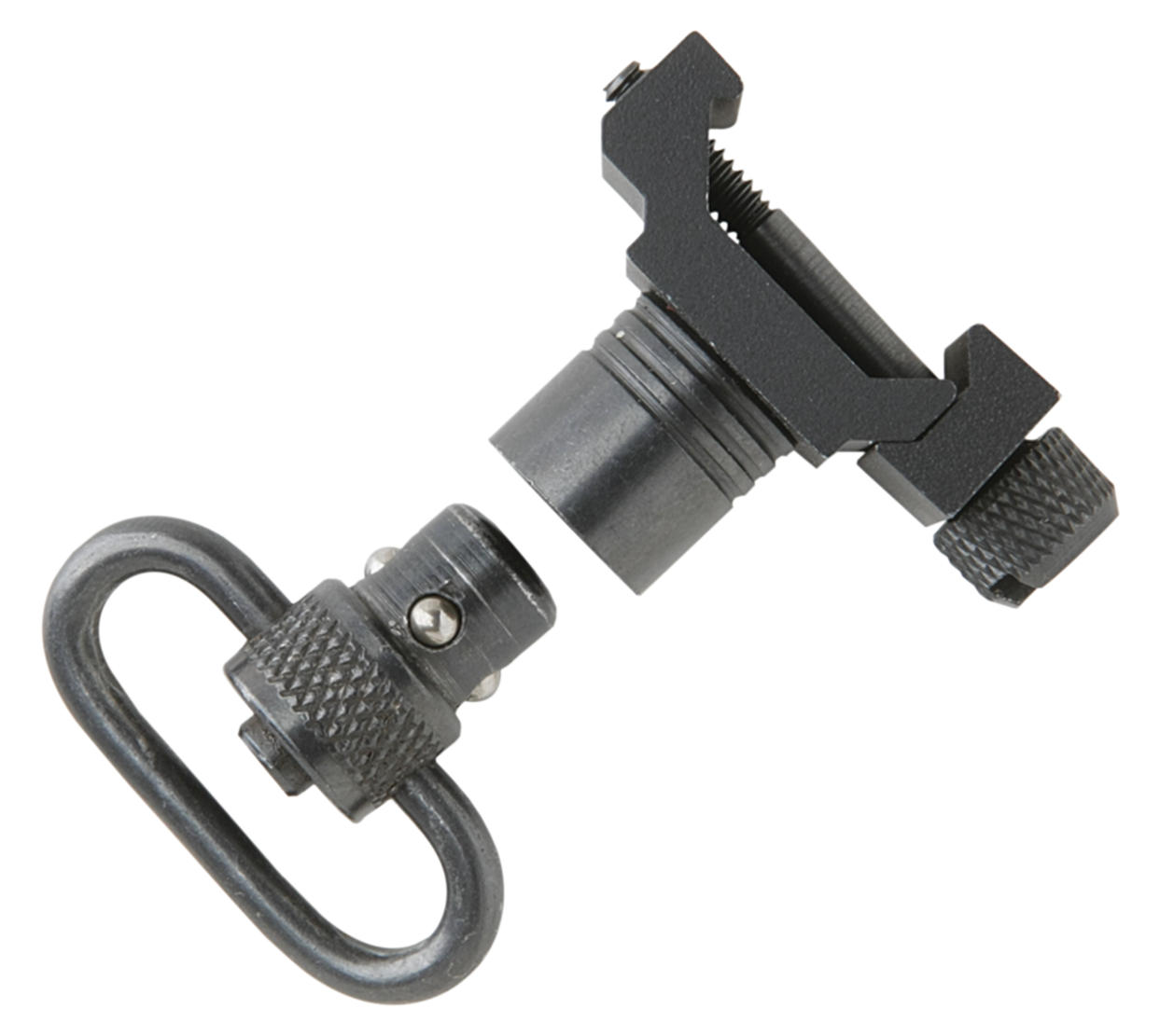 Uncle Mikes 21101 Quick Detach Sling Swivel Set 1" Loop Steel Black - Picatinny/Weaver