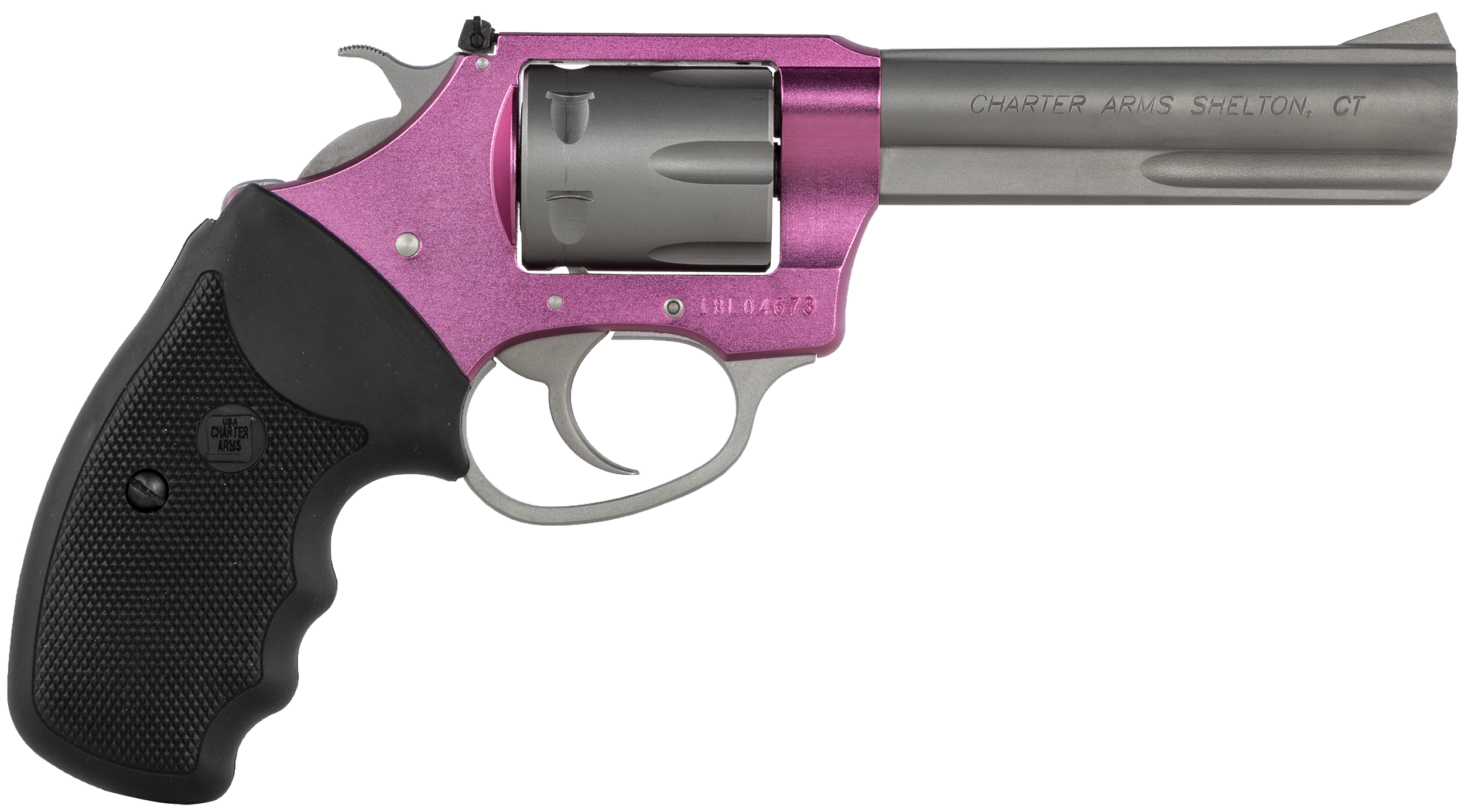Charter Arms Pathfinder Lite 22 LR 4.20" 8-Shot DA/SA Revolver - Pink Aluminum Frame