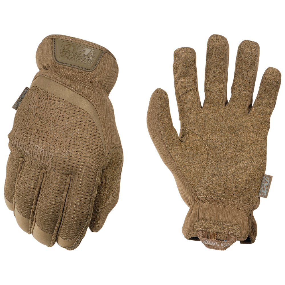 Mechanix Wear FastFit XL Coyote Synthetic Leather Touchscreen Tactical Gloves
