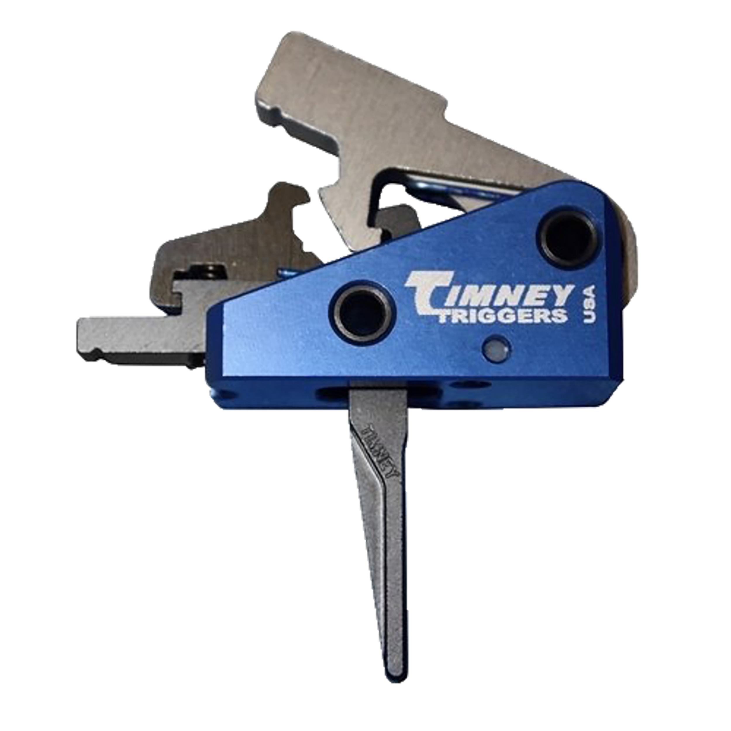 Timney Triggers 663SST AR-15 Targa Long 2 lb Two-Stage Straight Drop-In Trigger - Black/Blue
