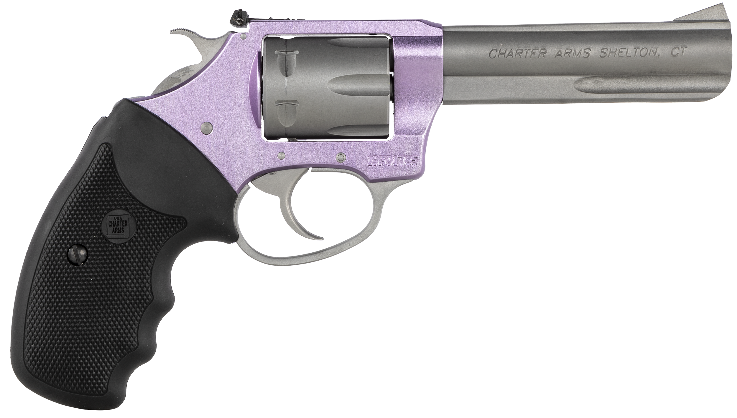 Charter Arms Pathfinder Lite .22 LR 4.2" 8rd DA/SA Revolver - Lavender/Stainless