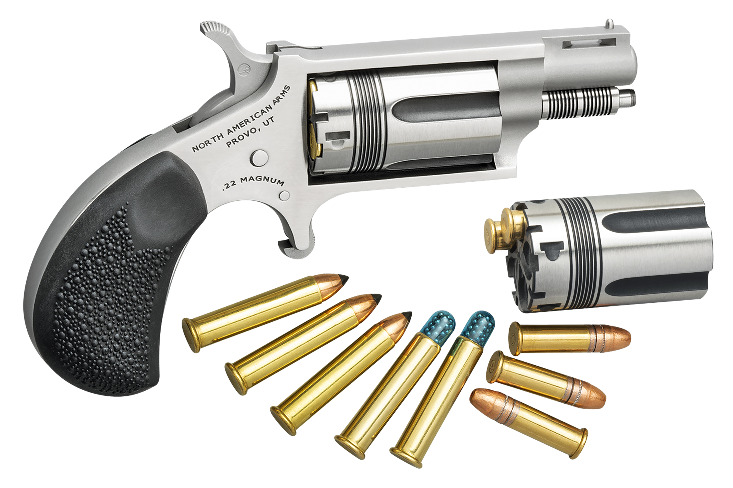 NAA Wasp Combo 22 LR/22 WMR 1.63" 5-Shot SAO Mini-Revolver