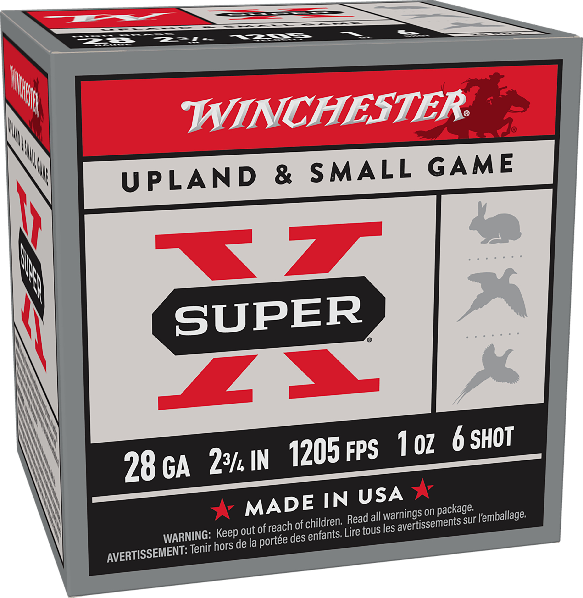 Winchester Ammo Super X Heavy Game Load 28 Gauge 2.75" 1oz #6 Shot 25 Rd/10 Cs - Box or Case