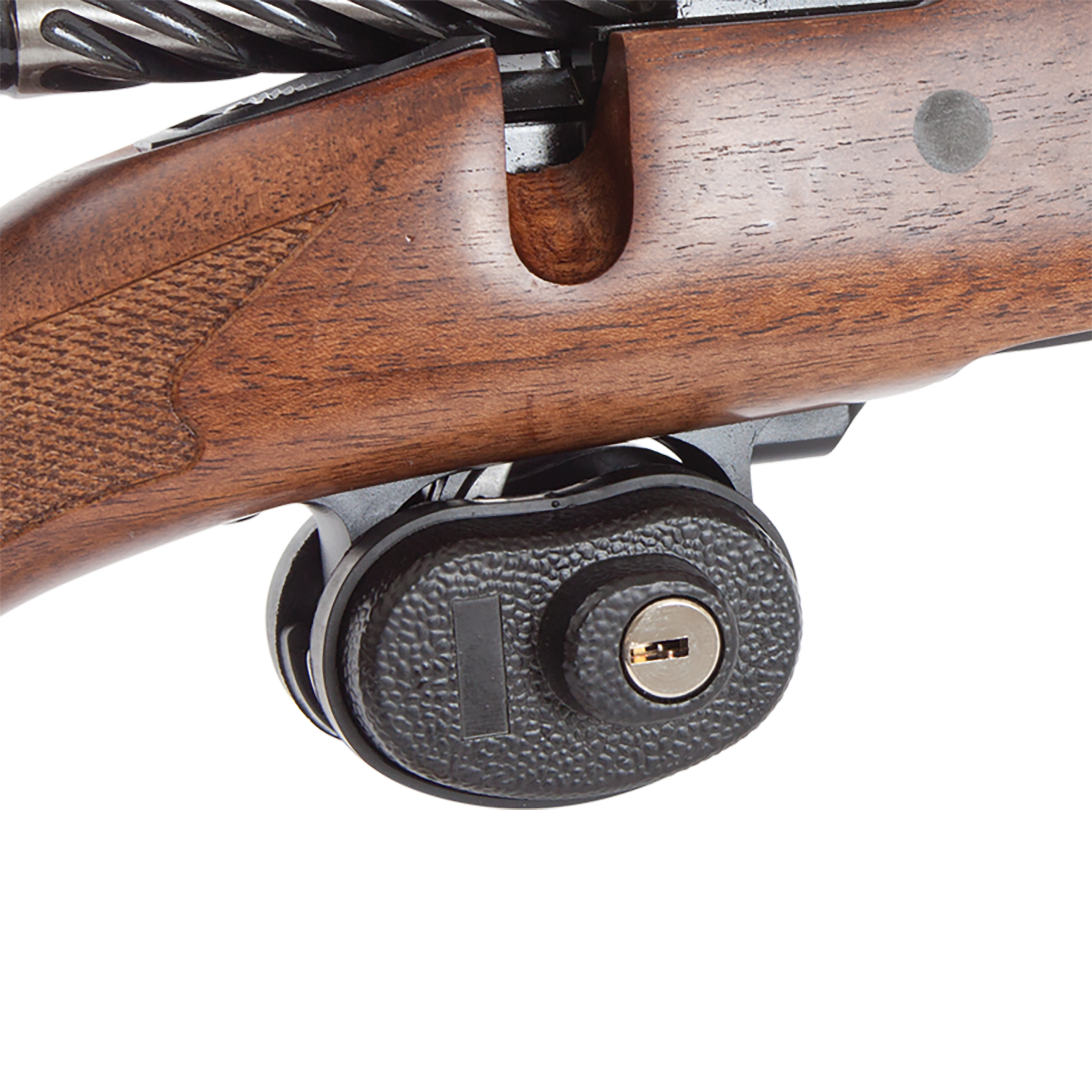 Allen 15415 Trigger Lock Keyed Black Steel - Handgun/Rifle/Shotgun