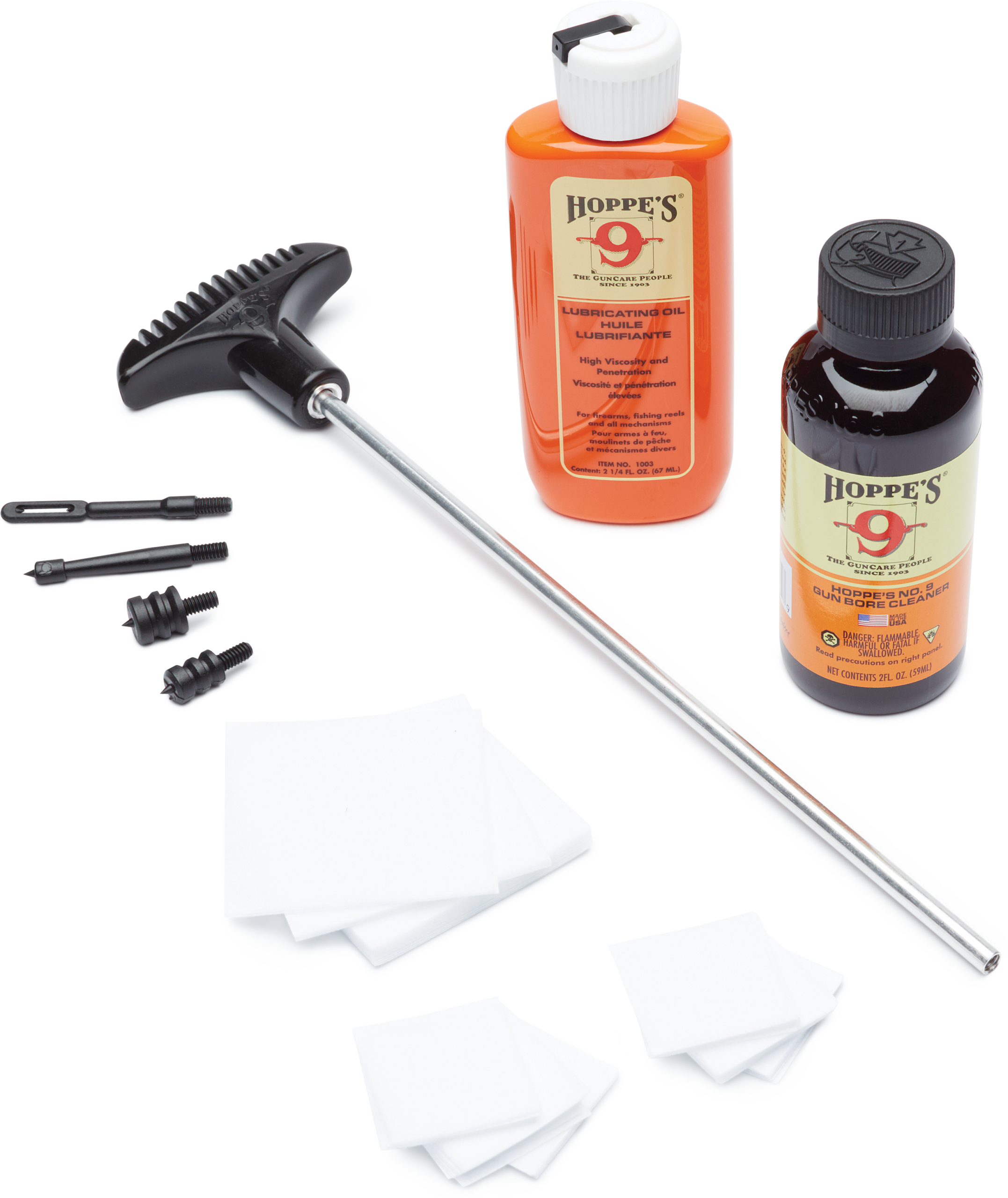 Hoppes PCO38 Pistol Cleaning Kit .38/.357/9mm Cal with Storage Box