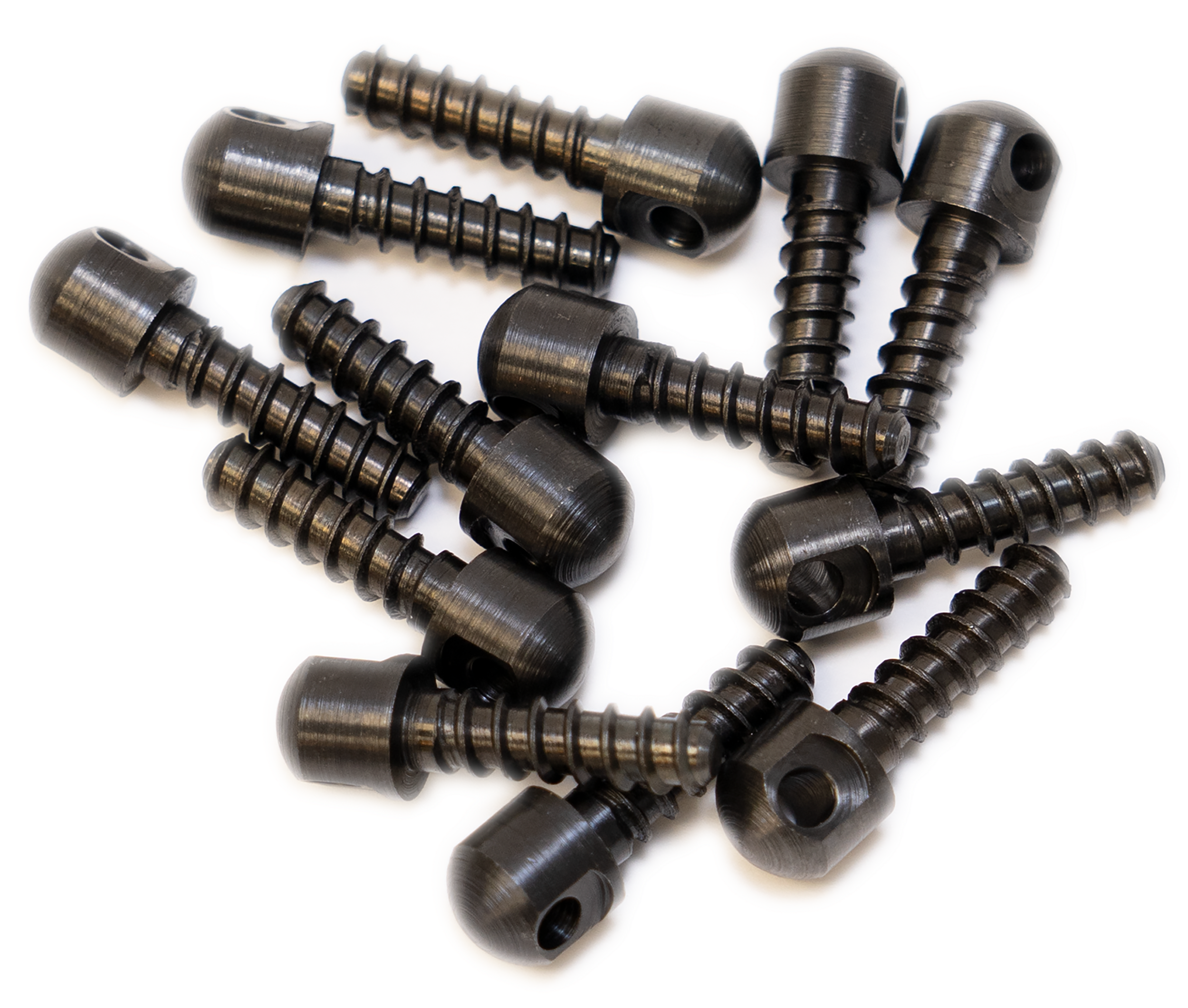 GrovTec GTHM51 Wood Screw Swivel Studs 0.75" 12-Pack Black