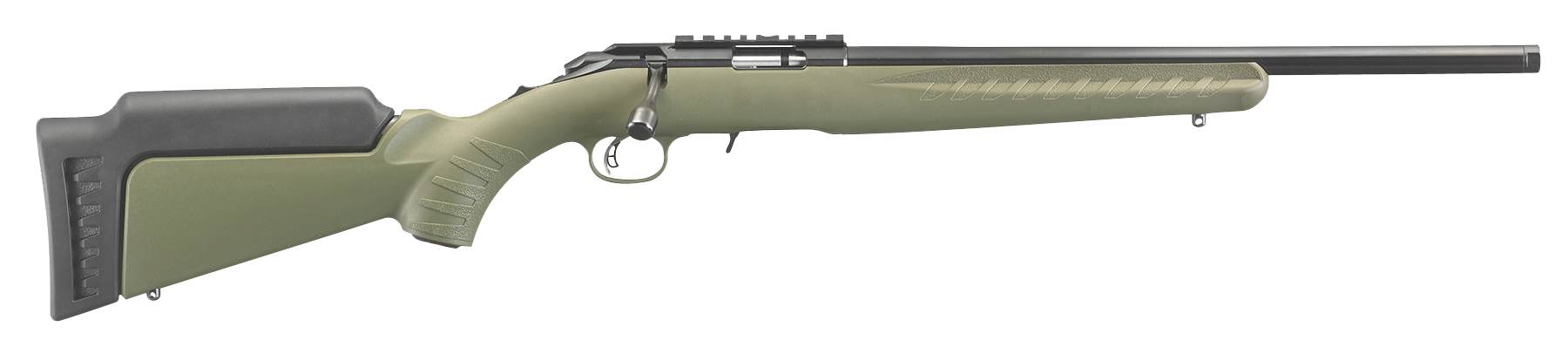 Ruger American Rimfire 22 LR 18" 10+1 Bolt-Action Rifle - OD Green