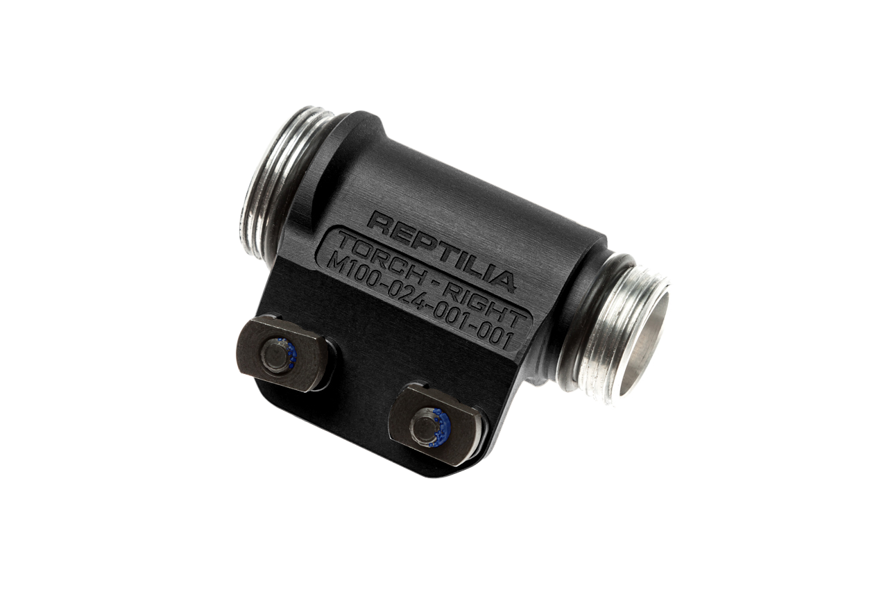 Reptilia Torch 3V/CR123 M-LOK Light Body Black Anodized - Right Side