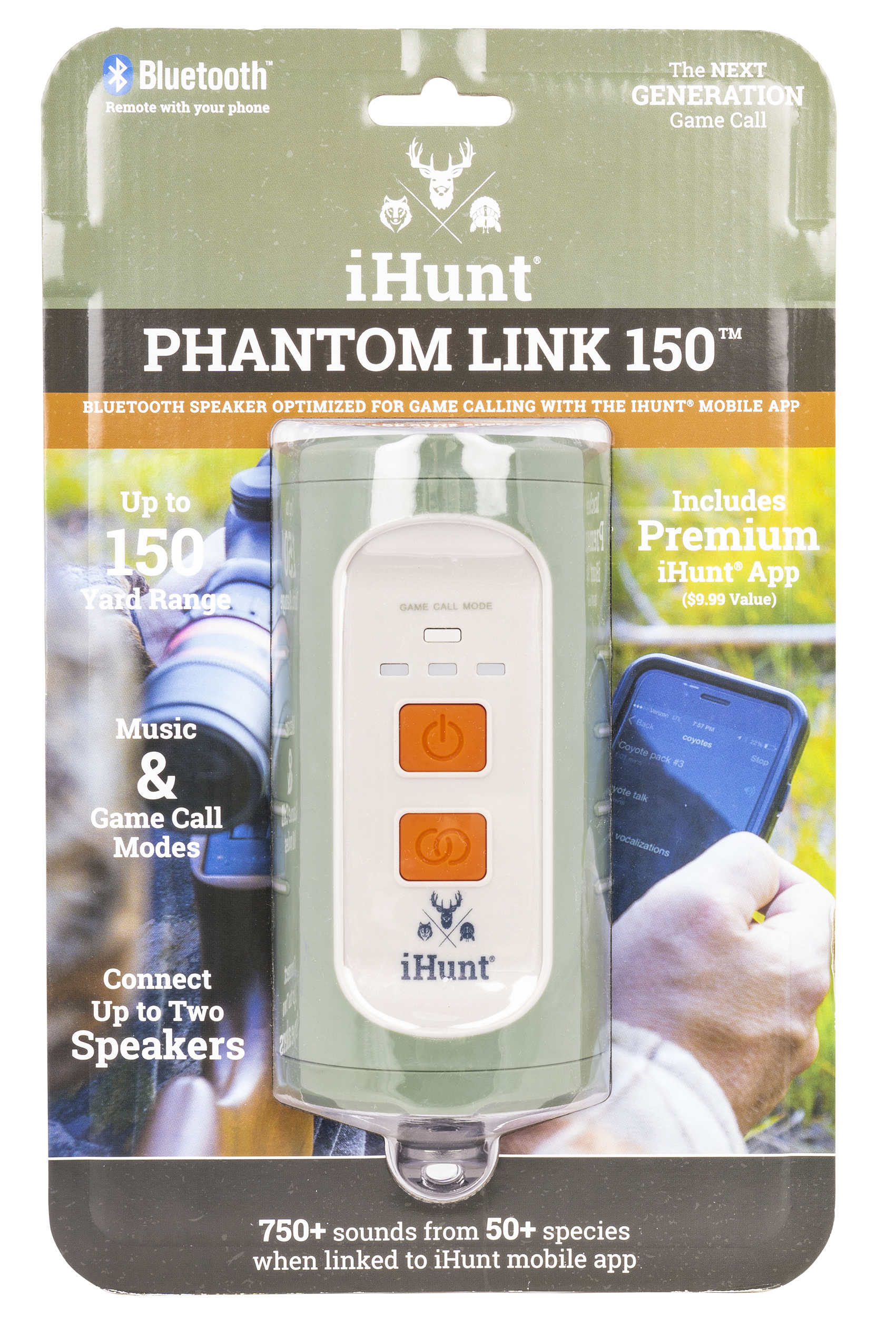 iHunt Phantom Link 150 Bluetooth Game Call Speaker Waterproof 750 Preloaded Calls