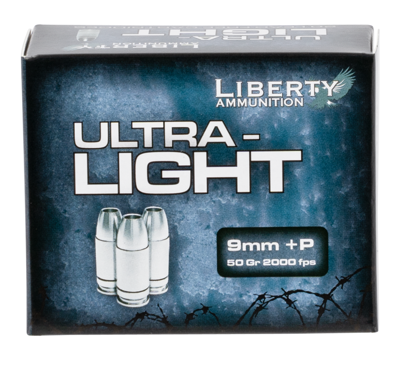 Liberty Ammunition Ultra-Light 9mm Luger +P 50gr Lead Free Fragmenting Hollow Point - Box or Case