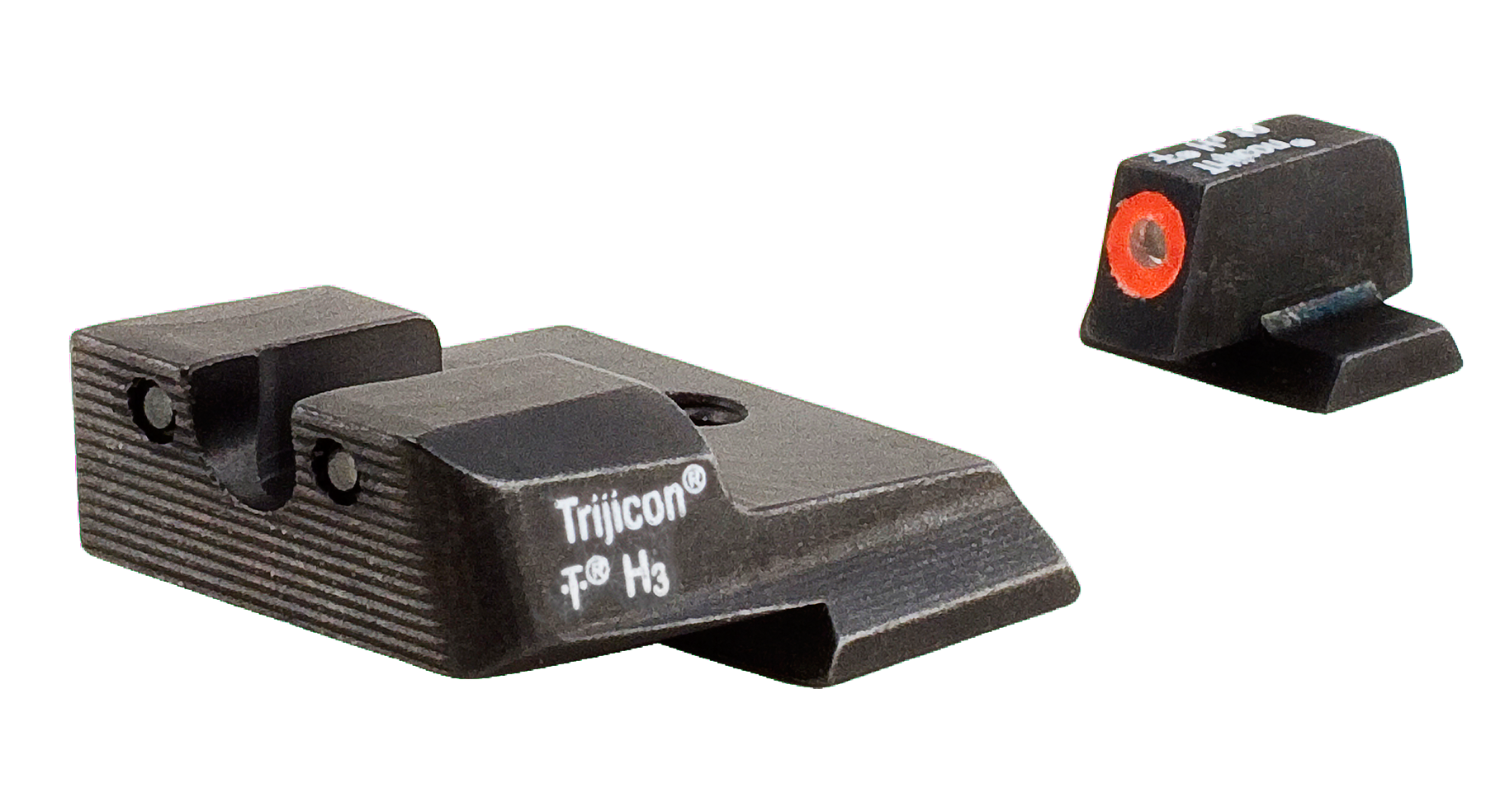 Trijicon HD Night Sights Green Tritium Orange Outline Front - Smith & Wesson M&P/M&P M2.0