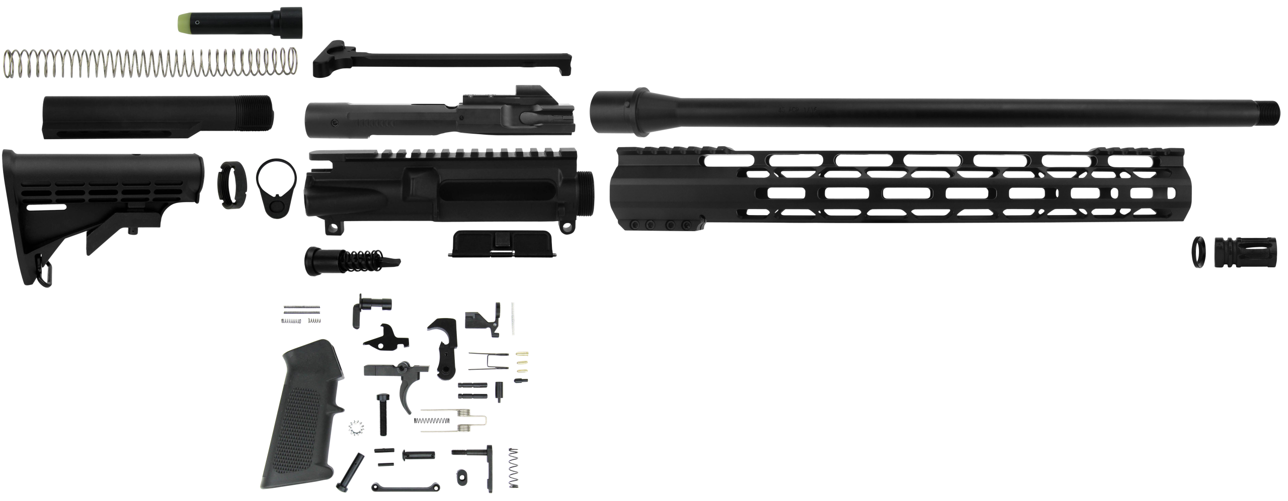 TacFire AR-15 Build Kit 45 ACP 16" Black Nitride Semi-Auto - Rifle