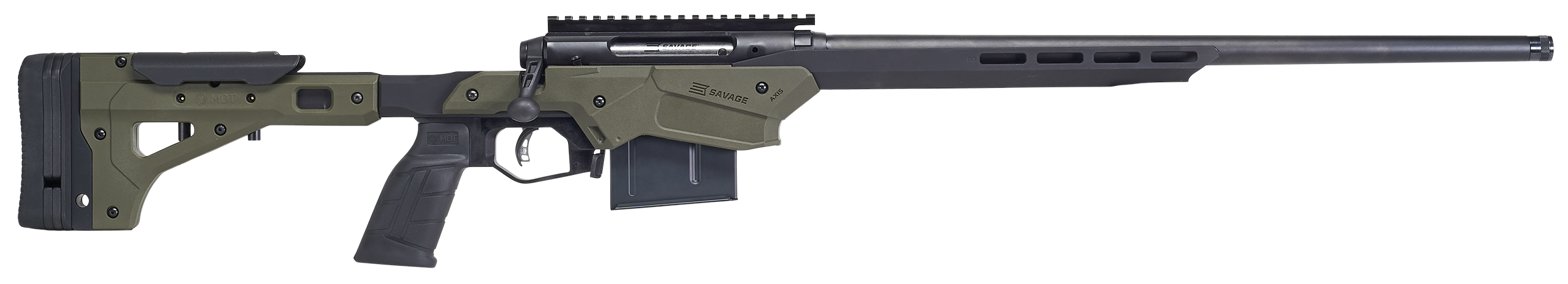 Savage Axis II Precision 6.5 Creedmoor 22" 10+1 Bolt Action Rifle - OD Green MDT Chassis