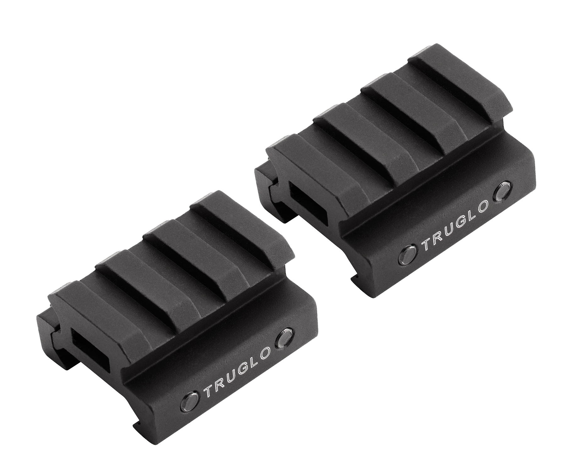 TruGlo TG8972B Picatinny Riser Mount 1/2" 2-Pc Matte Black
