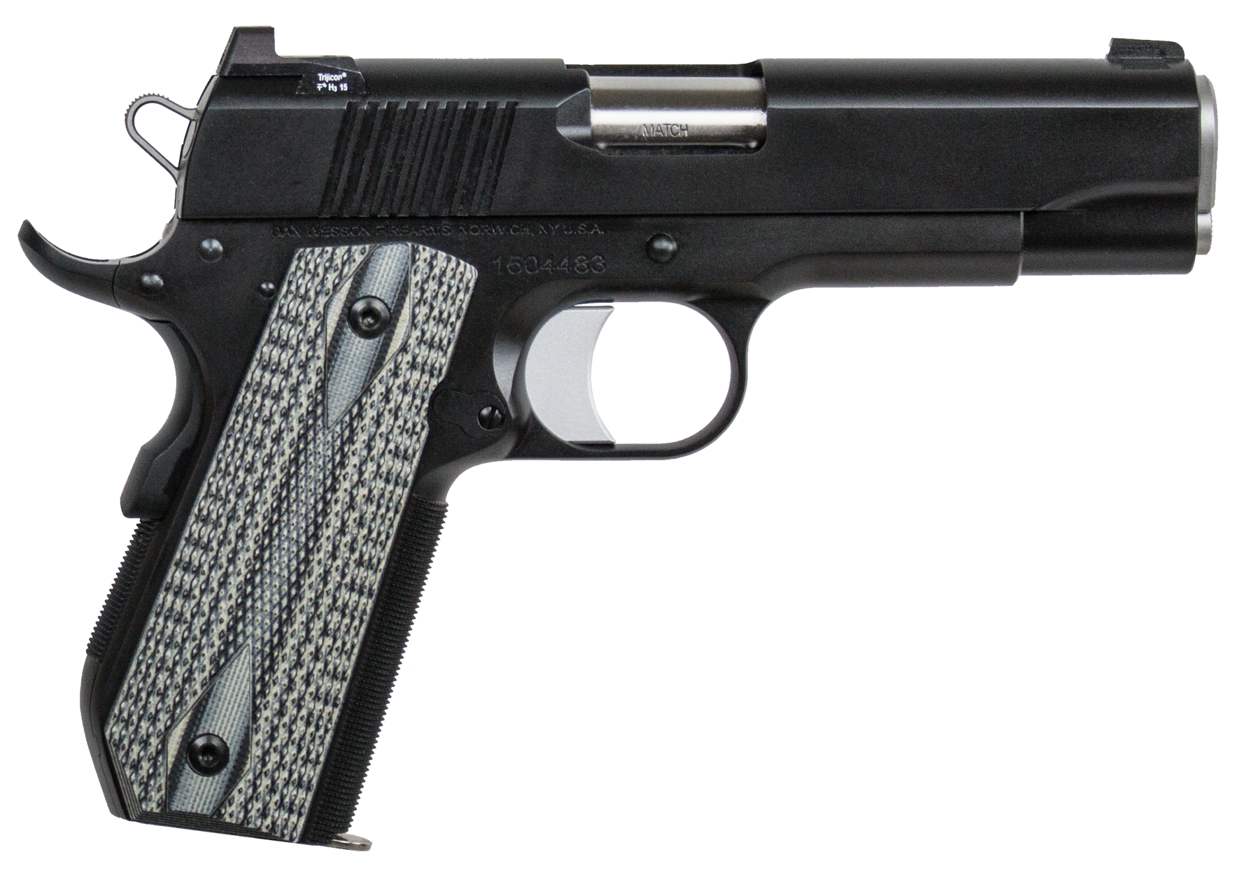 Dan Wesson V-Bob 45 ACP 4.25" 8+1 Semi-Auto Pistol - Black Duty