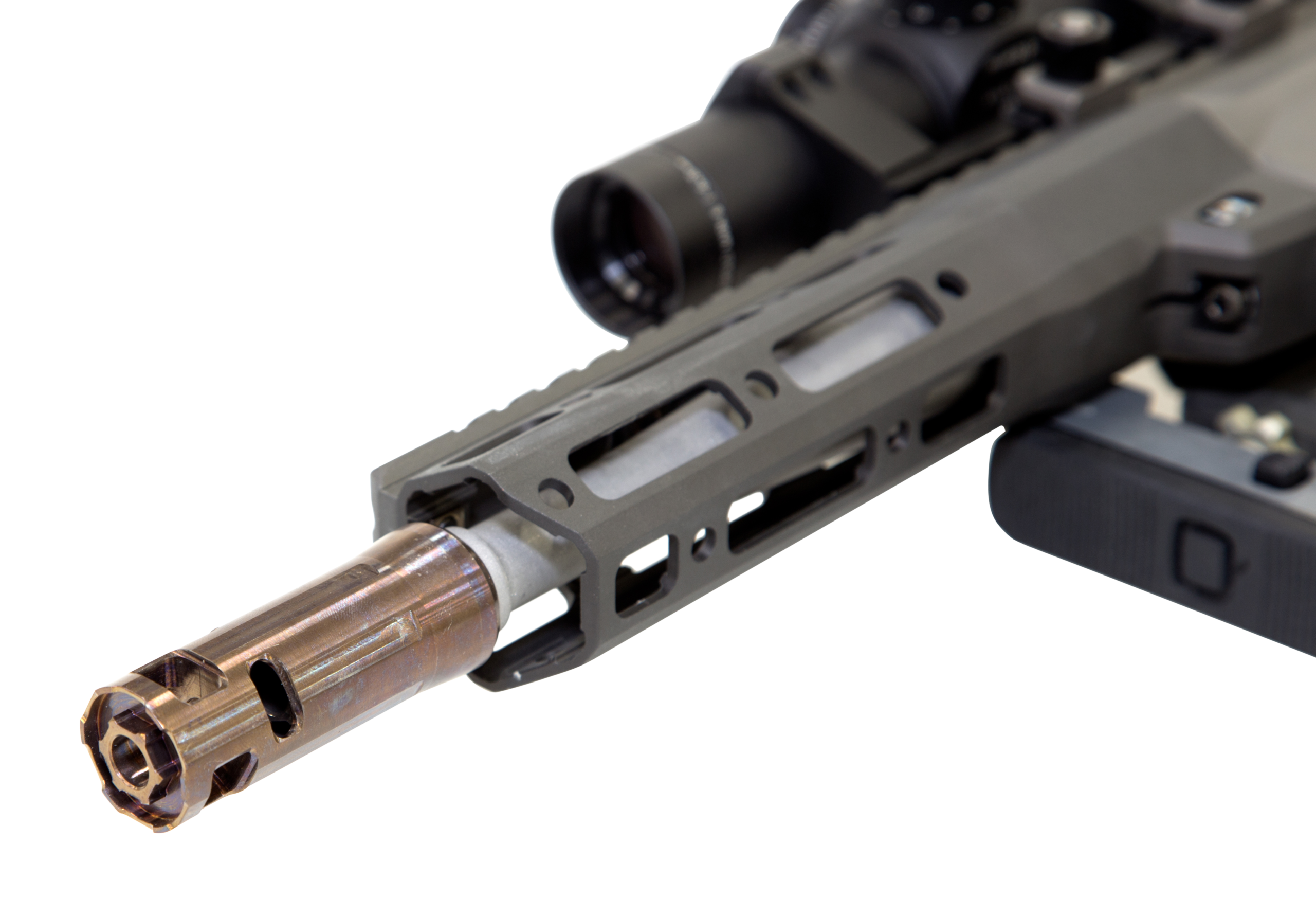 Q LLC Bottle Rocket Muzzle Brake Enhancer Copper 2.70" AR-Platform