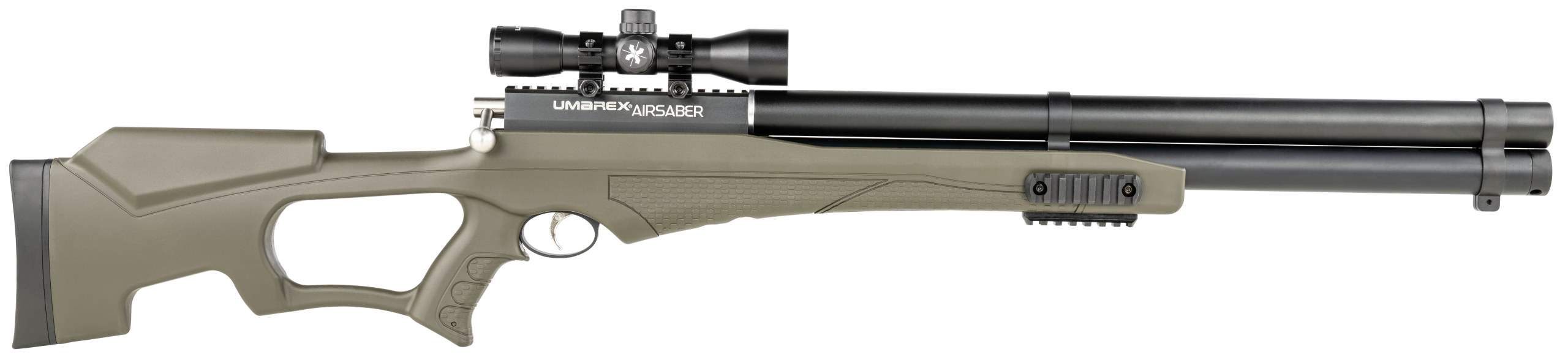 RWS Umarex AirSaber Combo PCP 350gr Arrow 1-Shot 41" Bolt Action Air Rifle w/ Axeon 4x32mm Scope