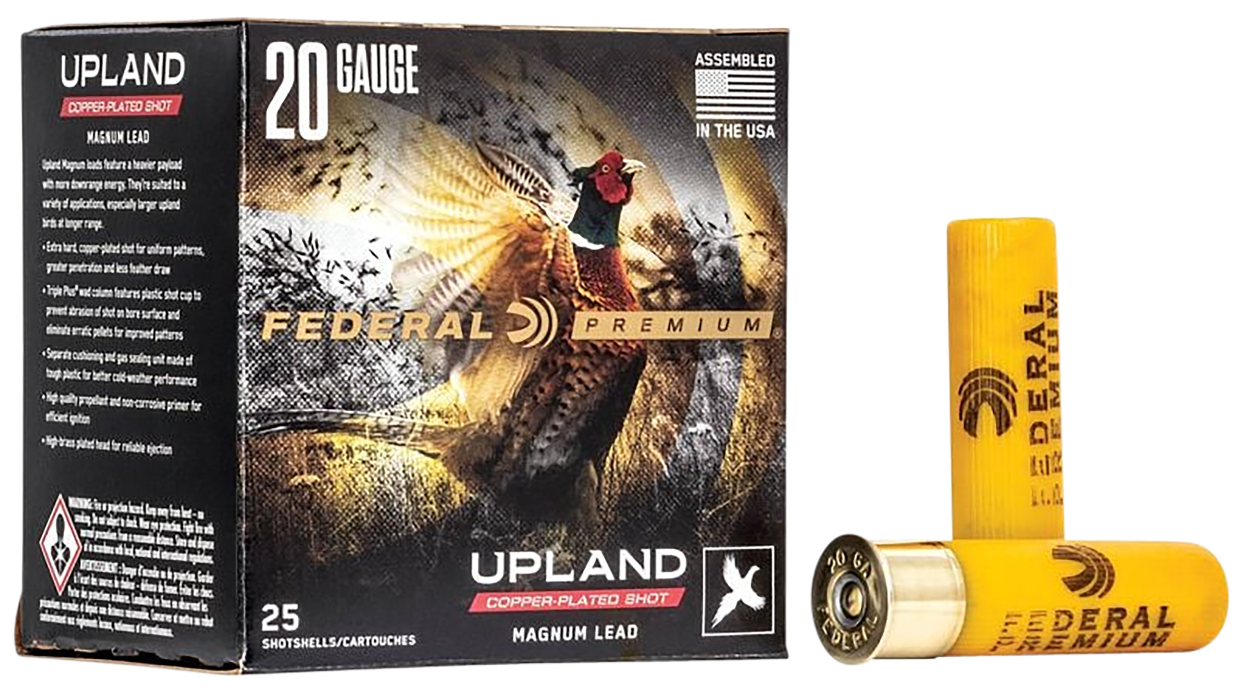 Federal Premium Wing-Shok Magnum 20 Gauge 3" 1-1/4 oz 5 Shot 25 Rds - Box or Case