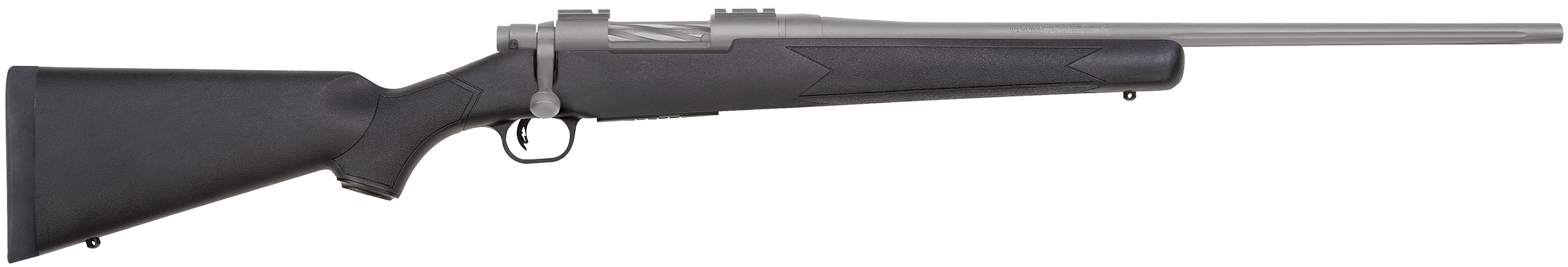 Mossberg Patriot 243 Win 22" 5+1 Bolt Action Rifle - Stainless Cerakote Fluted Barrel