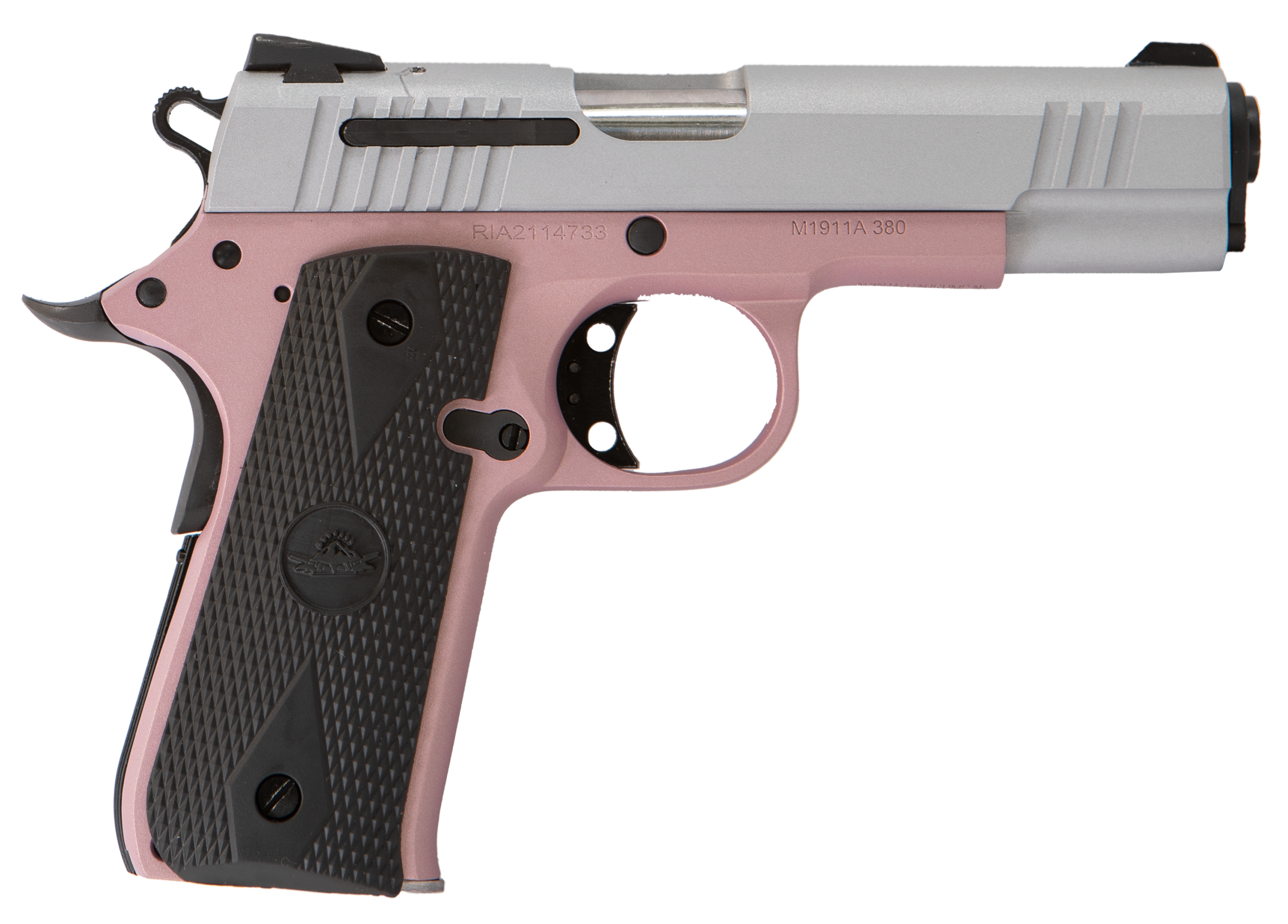 Citadel M1911 Baby Compact 380 ACP 3.75" 7+1 SAO Pistol - Rose Cerakote / Silver