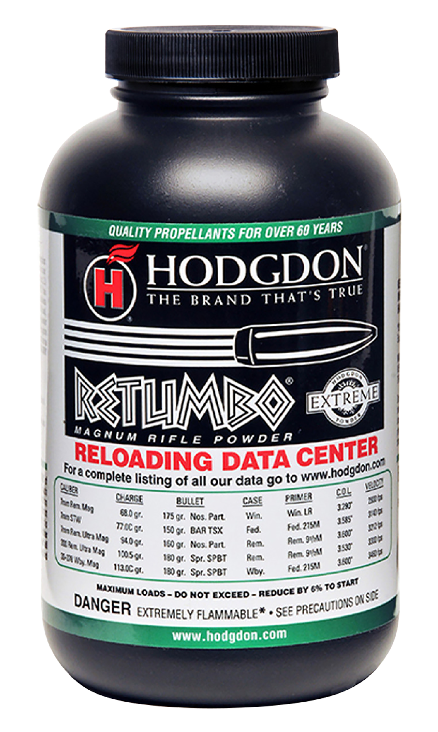 Hodgdon Retumbo Extreme Smokeless Rifle Powder 8 lbs