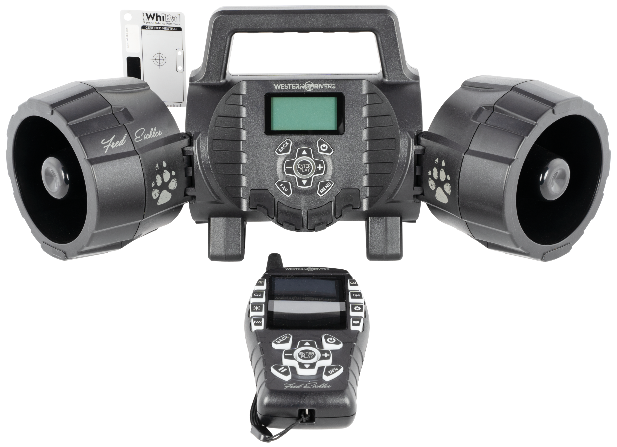 Western Rivers Eichler Dual Speaker Electronic Predator Call 80 Preset Sounds Remote