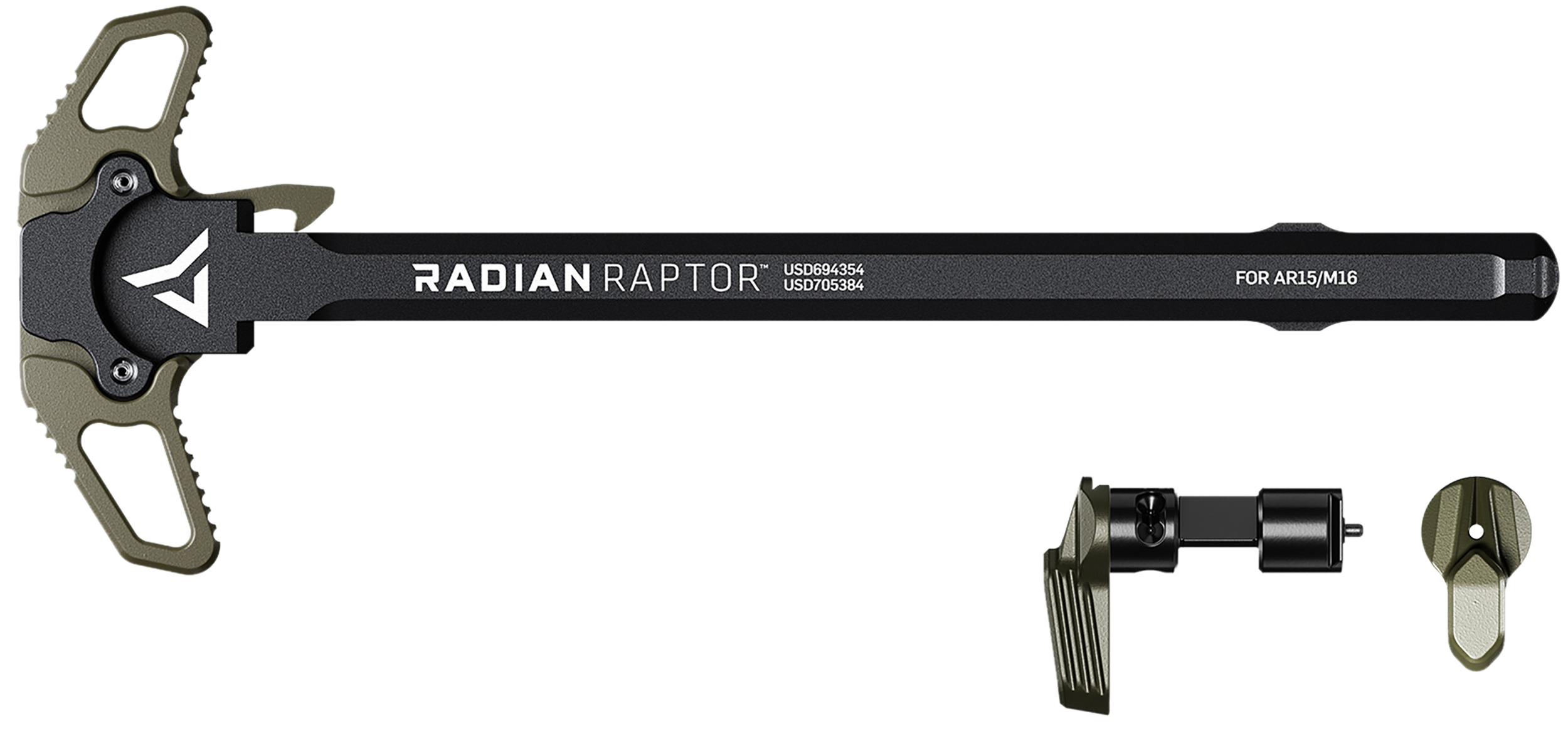 Radian Weapons Raptor Charging Handle & 45/90 Talon Safety Combo AR-15/M16 - Radian OD