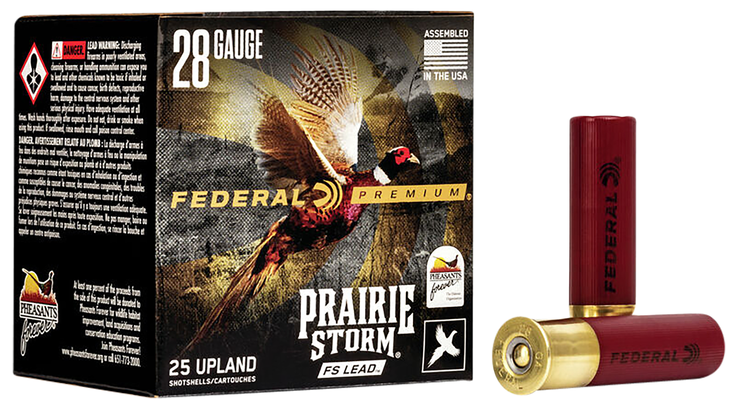 Federal Premium Prairie Storm FS 28 Gauge 2.75" 13/16 oz #6 Shot 25 Rd - Box or Case