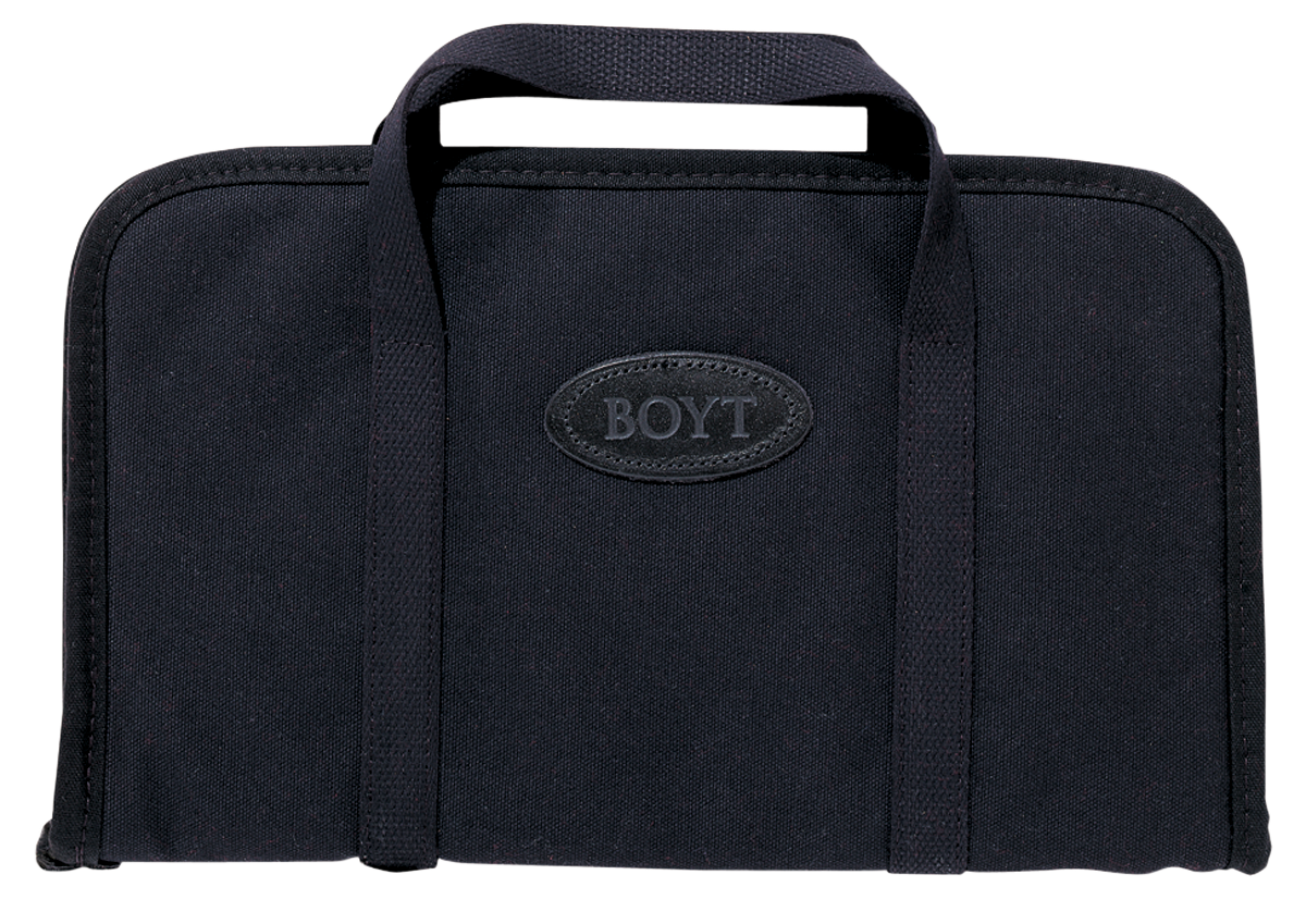 Boyt Harness Rectangular Pistol Rug 13" Waxed Canvas Black Handgun Case