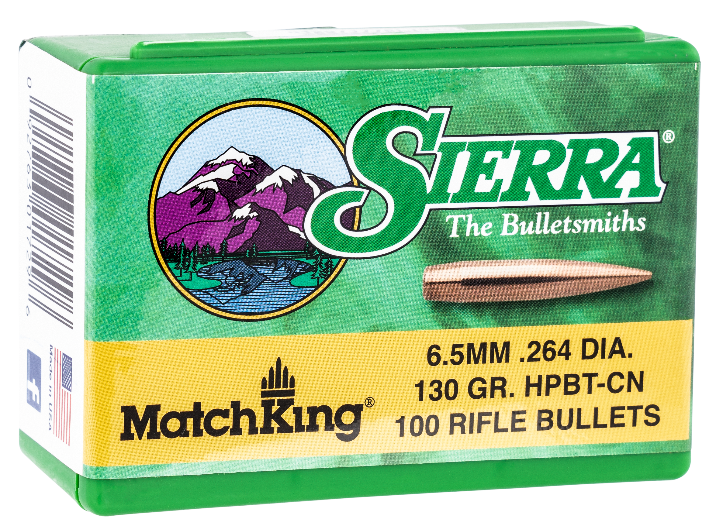 Sierra MatchKing 6.5 Creedmoor (.264) 130gr Hollow Point Boat Tail - 100/Box