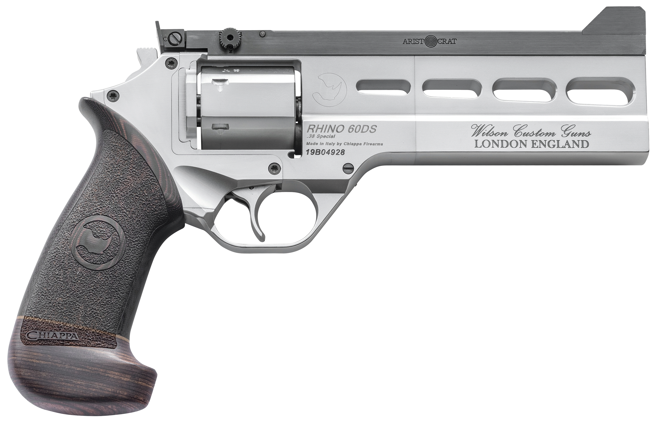 Chiappa Firearms Rhino Match Master 38 Special 6" 6-Shot DA/SA Revolver - Gray PVD