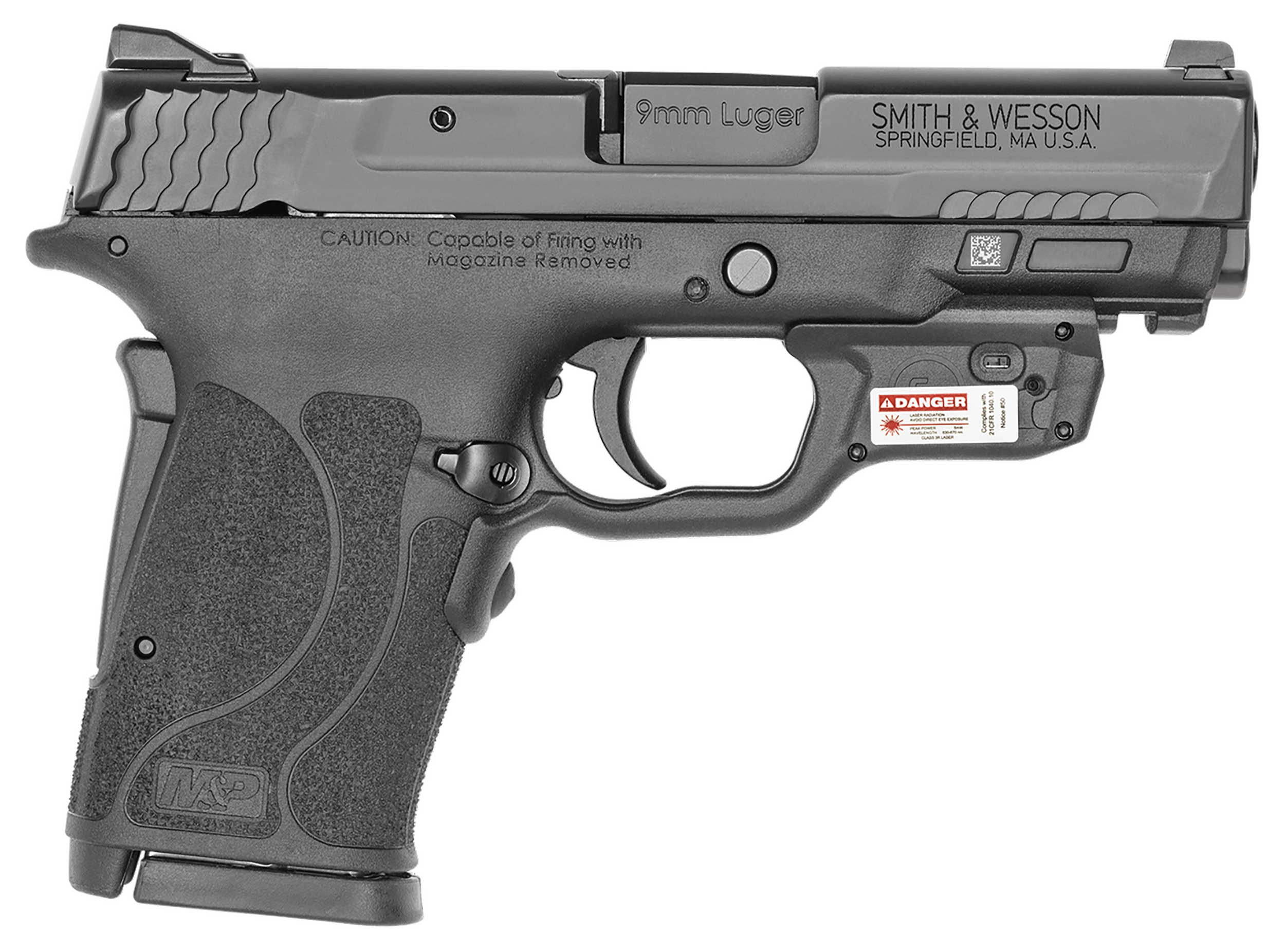 Smith & Wesson M&P9 Shield EZ M2.0 9mm Luger 3.67" 8+1 Semi-Auto Pistol w/ Crimson Trace Laser