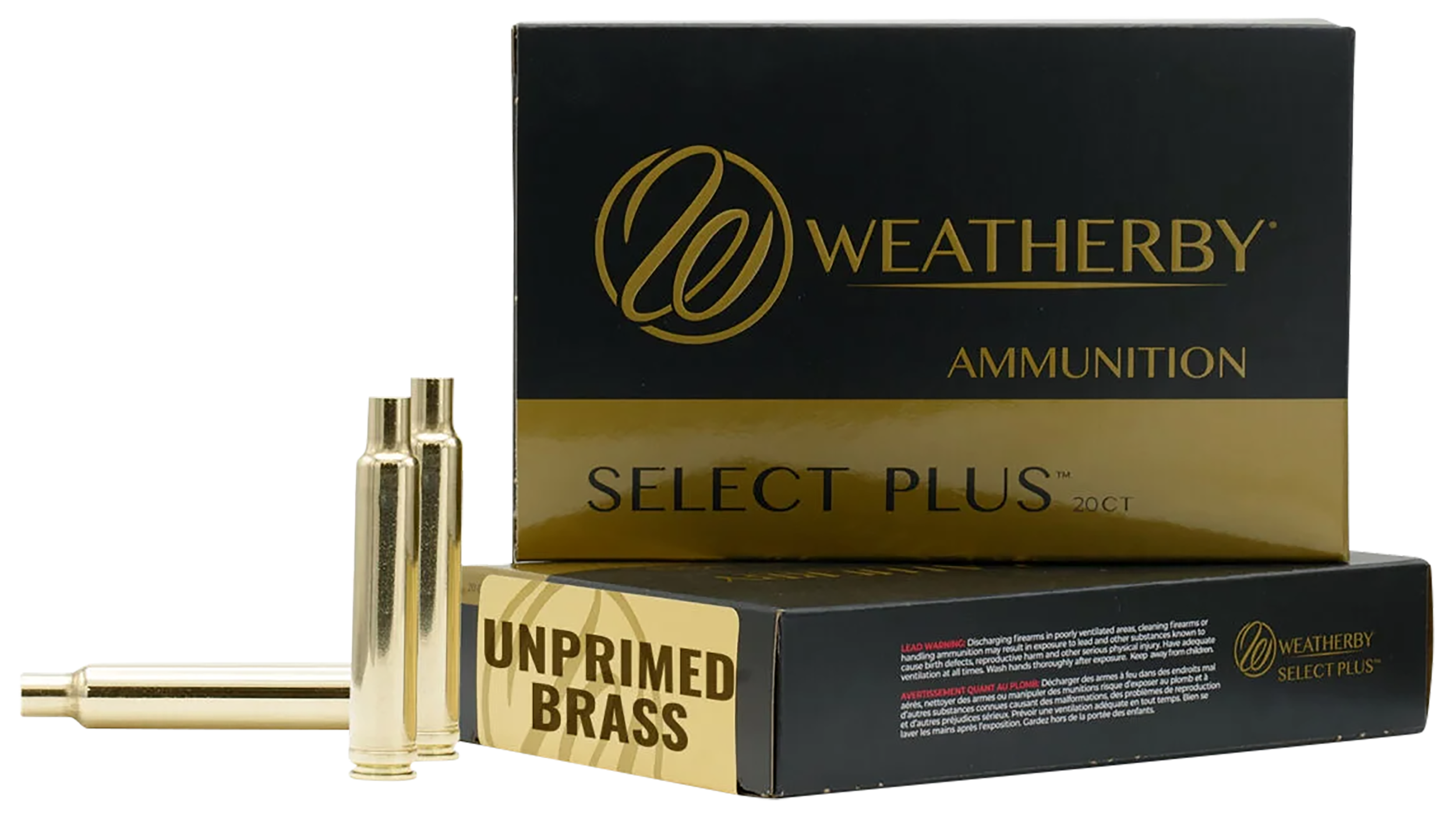 Weatherby BRASS340 Unprimed Brass Cases 340 Weatherby Mag 20/Box