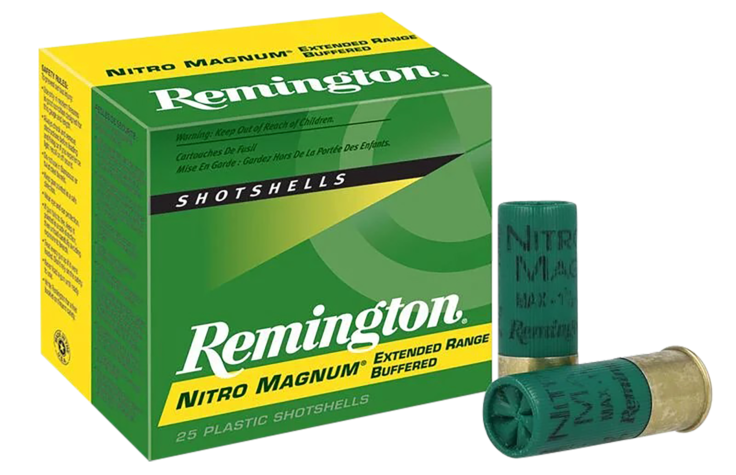 Remington Ammunition Nitro Magnum 12 Gauge 3" 1-5/8 oz #4 Shot 25 Rd - Box or Case