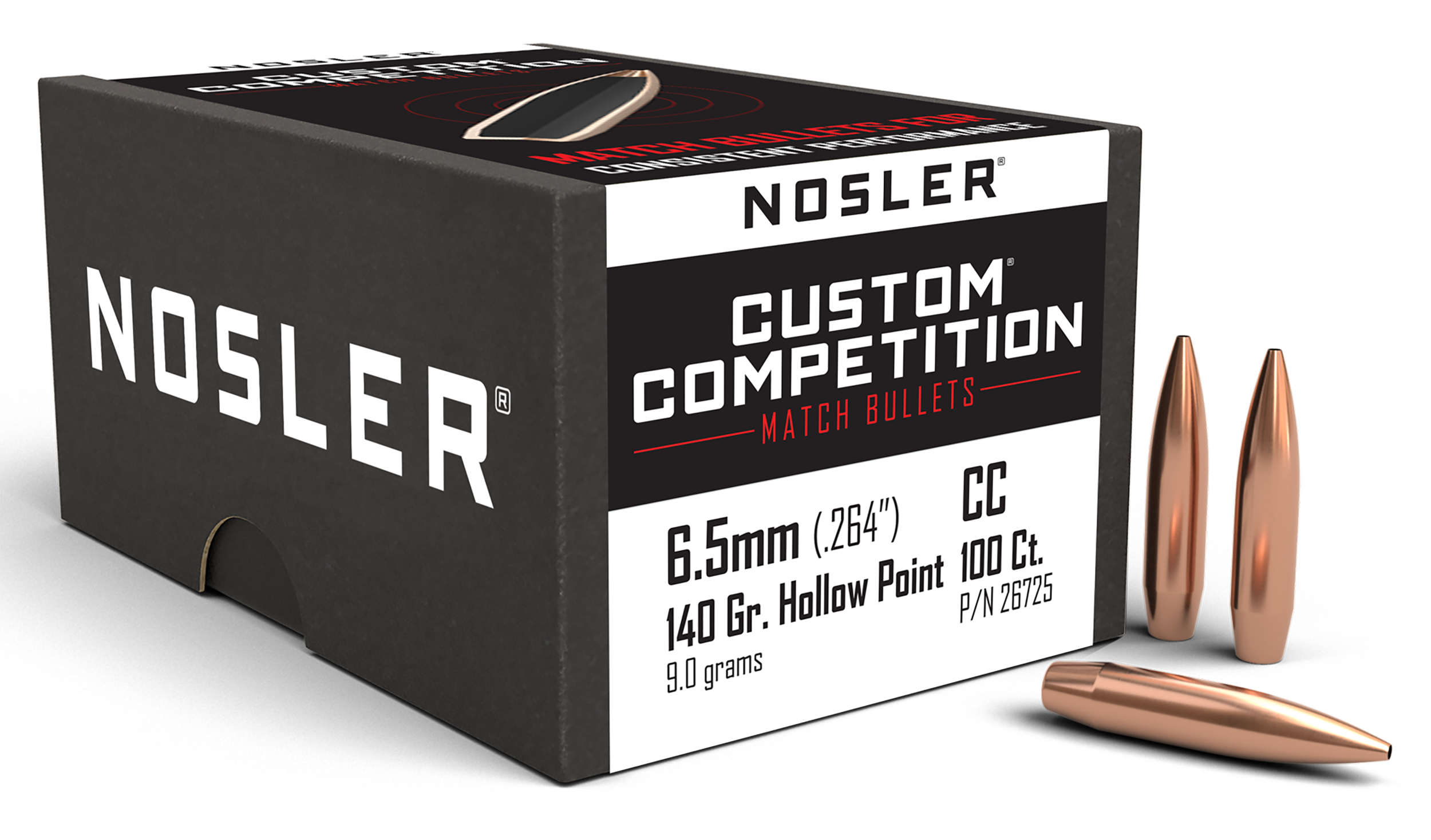 Nosler Custom Competition 6.5 Creedmoor 140gr HPBT 100/Box