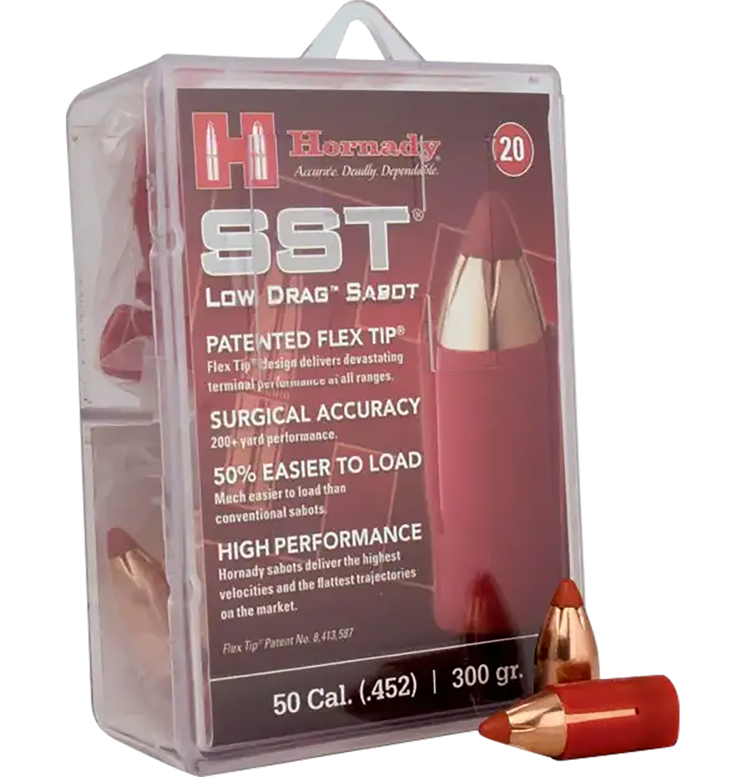 Hornady SST-ML 50 Cal 300gr Super Shock Tip Low Drag Sabot - 20 Per Box