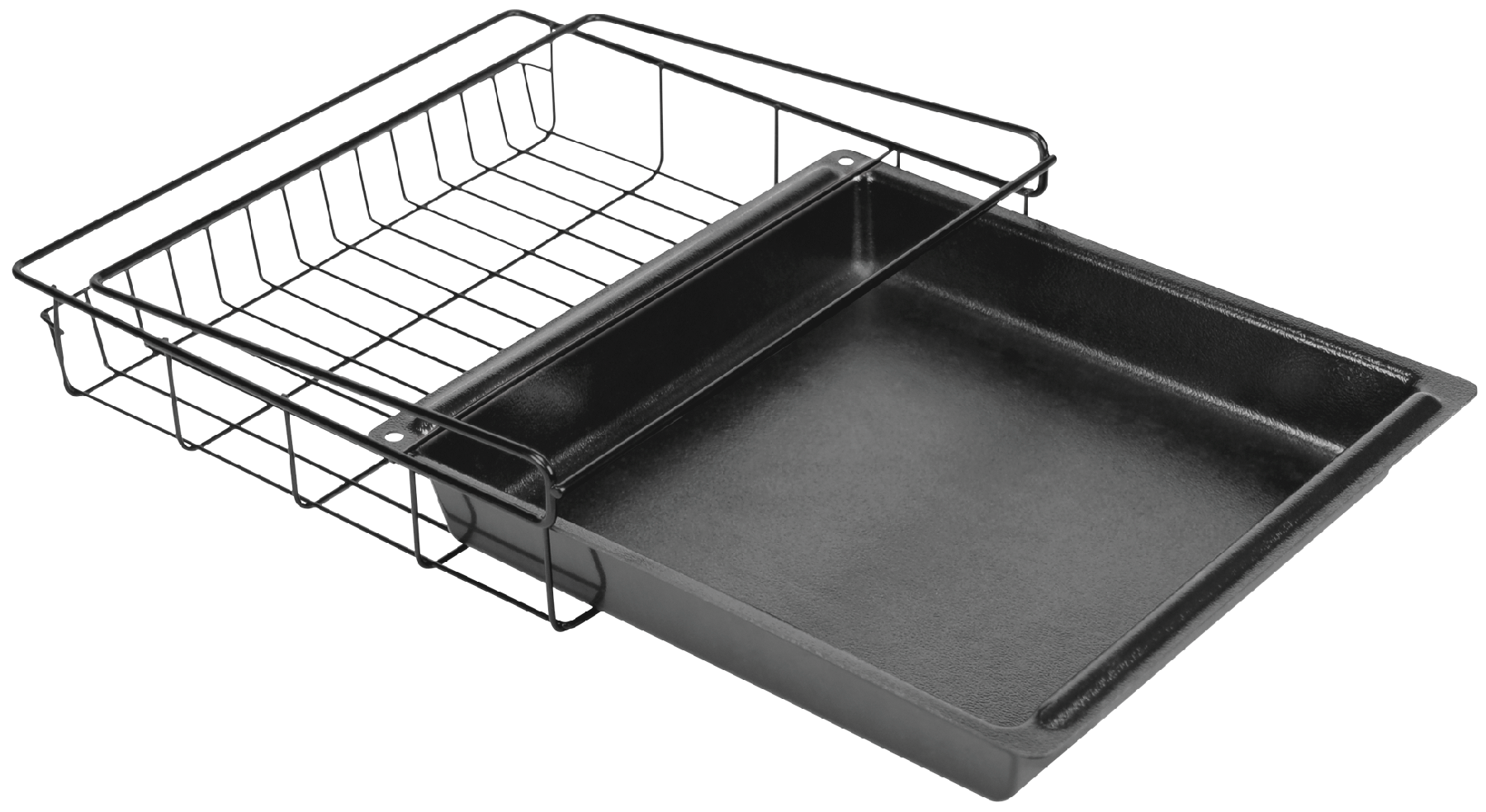 Lockdown Vault Drawer Metal 11.50" x 12" x 2" Safe Organizer - Black