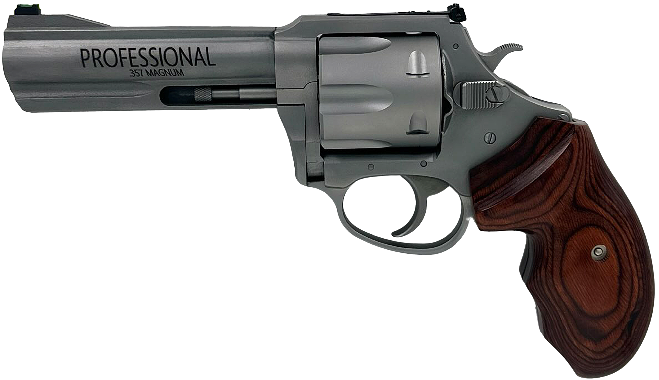 Charter Arms Professional VI Extra Large 357 Mag 4.20" 6-Shot DA/SA Revolver - Matte Stainless/Wood Grip