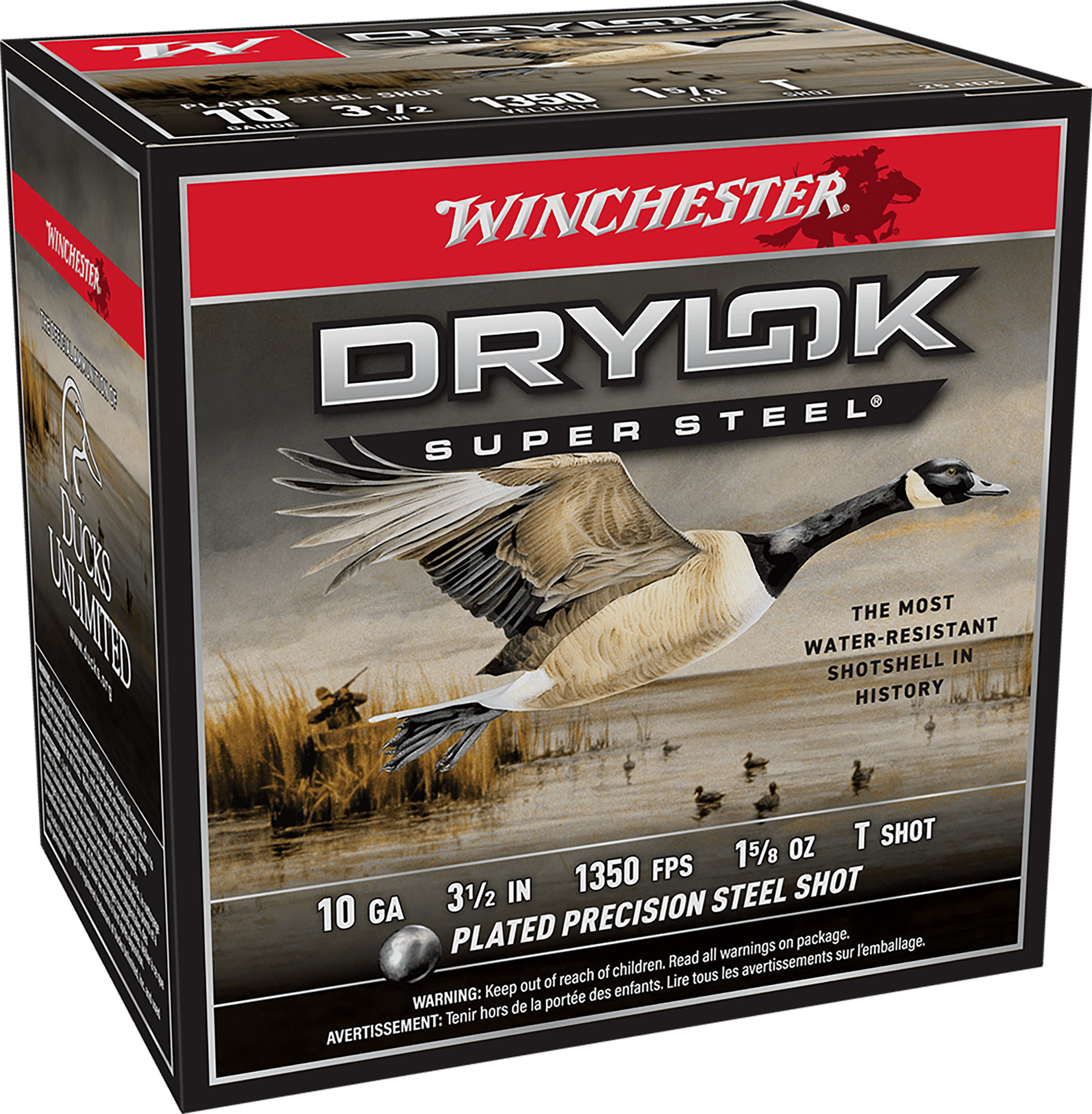 Winchester Ammo Drylok Super Steel 10 Gauge 3.5" 1-5/8 oz T Shot 25 Rd - Box or Case
