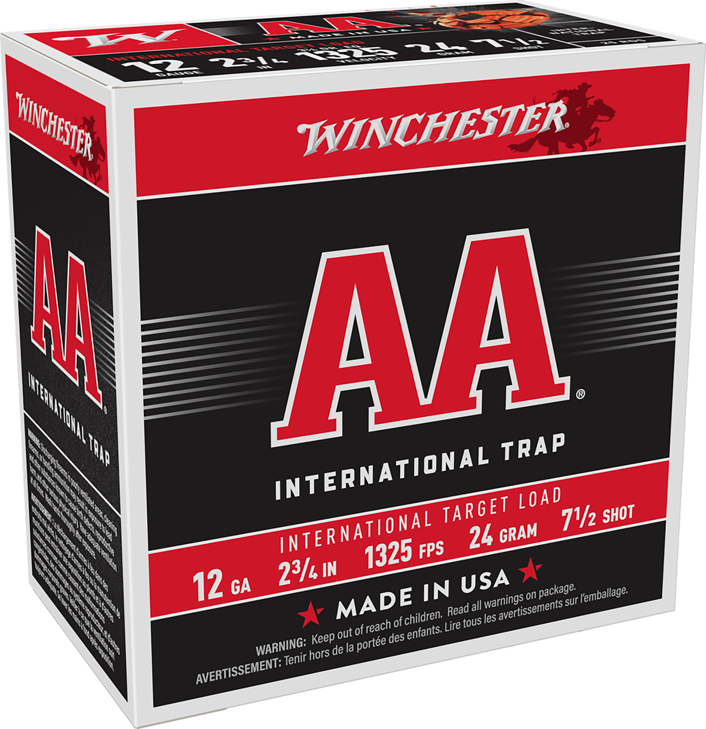 Winchester Ammo AA International Target 12 Gauge 2.75" 7.5 Shot 7/8 oz Lead - Box or Case