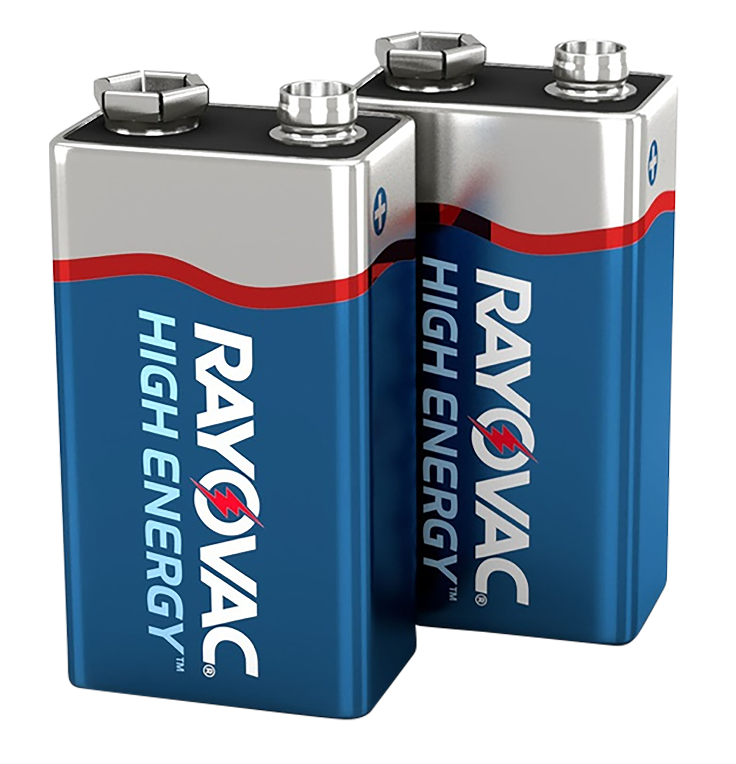Rayovac High Energy 9V Alkaline Batteries (2-Pack) - Silver / Blue