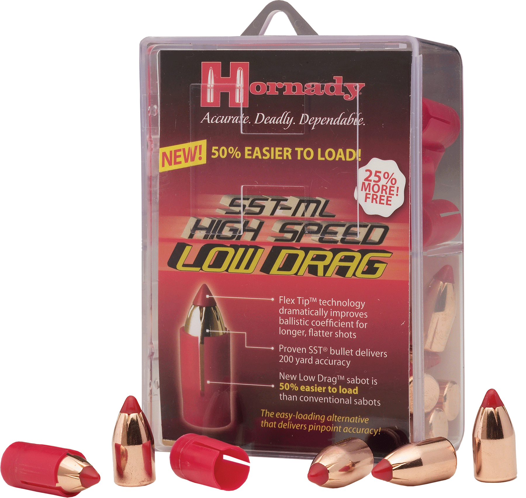 Hornady MonoFlex ML .50 Cal 250gr Low Drag Sabot - 20/Bx
