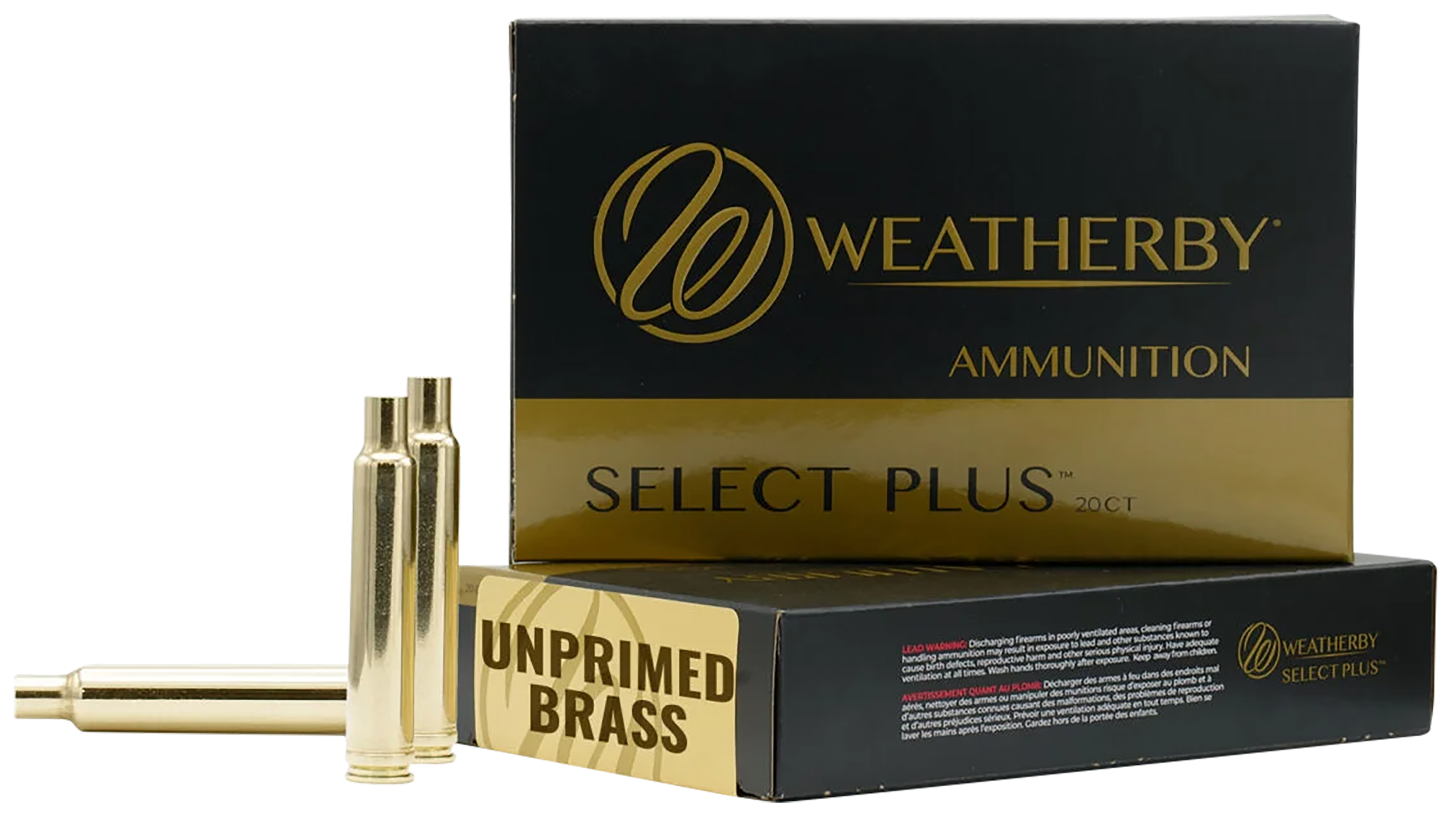 Weatherby BRASS300 300 Weatherby Mag Unprimed Brass Cases 20/Box