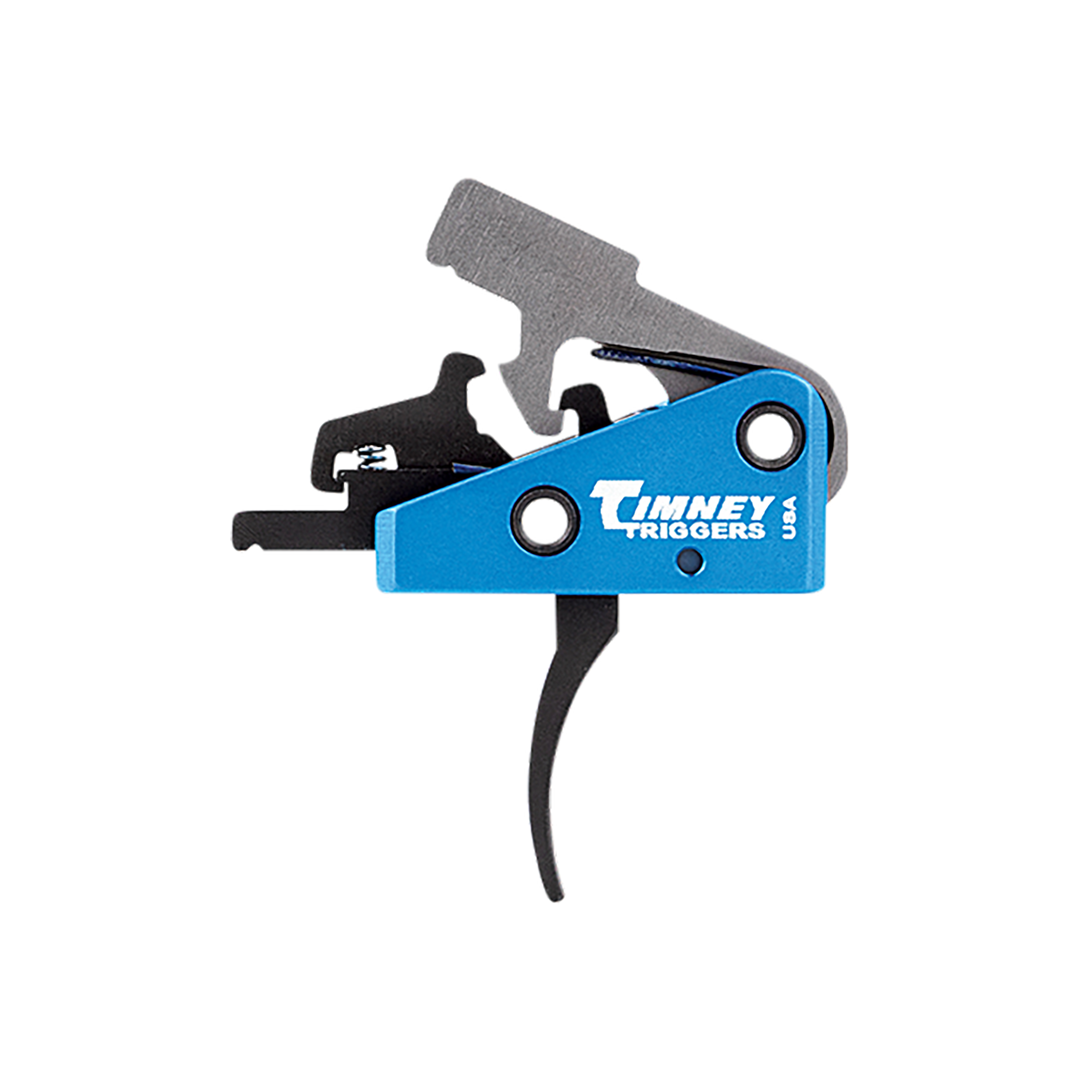 Timney Triggers 663S Targa Long AR-15 Two-Stage Curved 2+2 lb Drop-In Trigger - Black/Blue