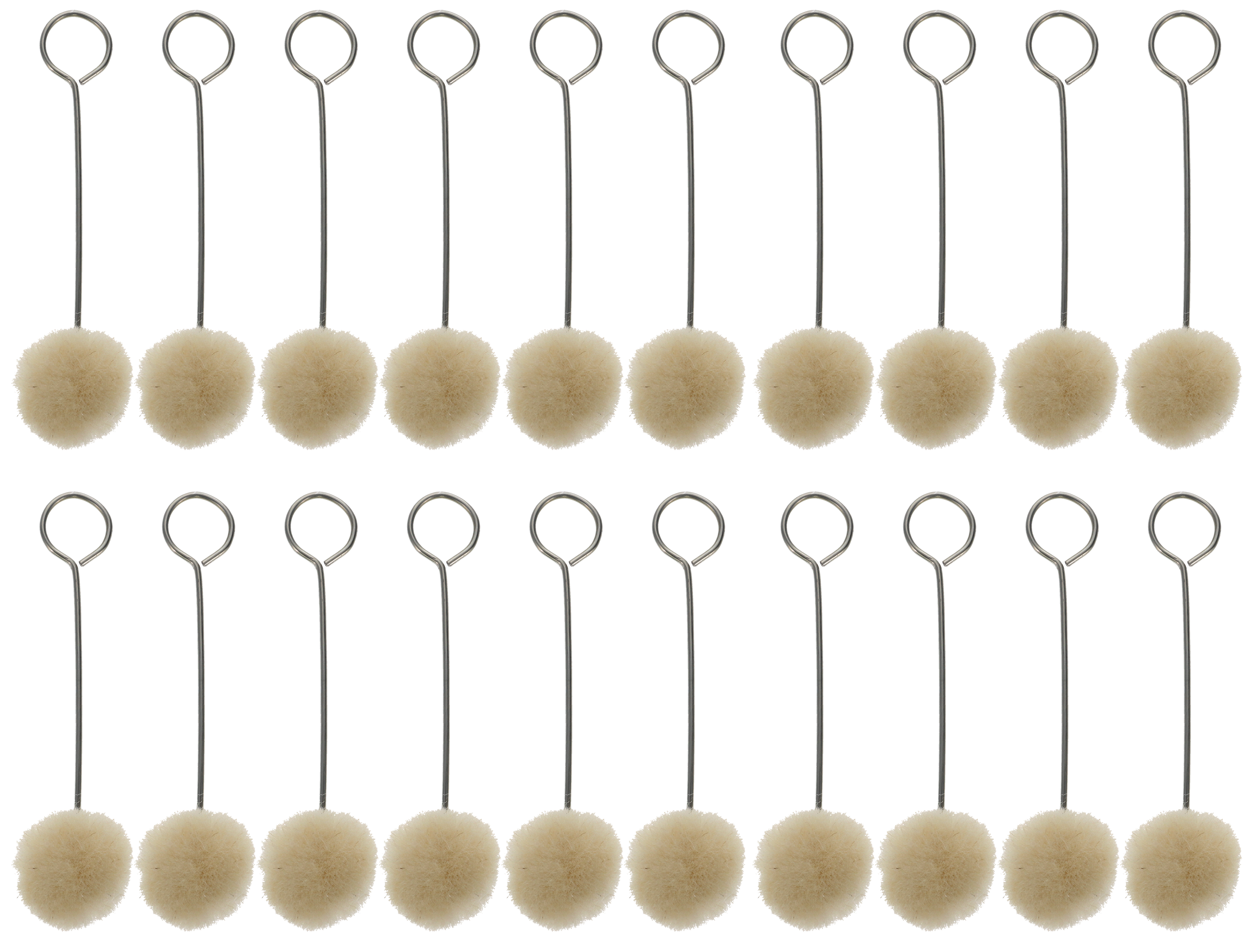 Birchwood Casey Swauber Applicators 0.75" x 3.5" Cotton Gun Cleaning Swabs 20 Pk