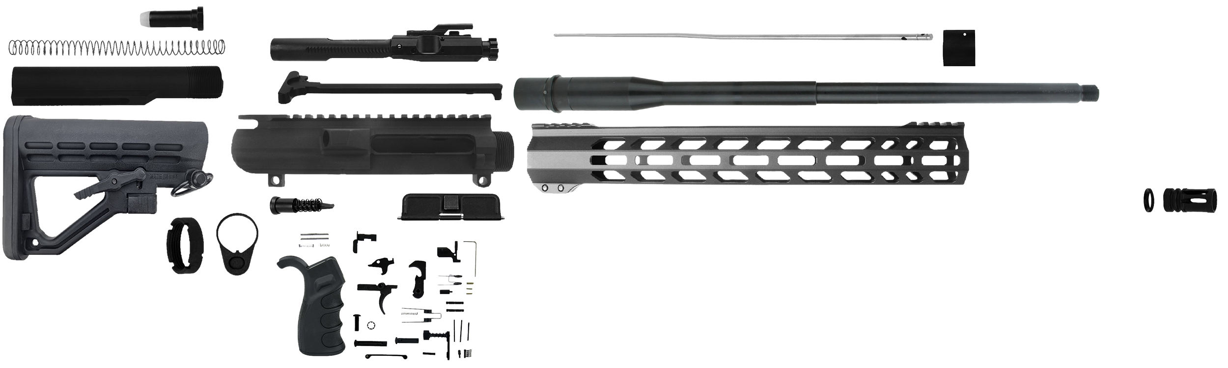 TacFire AR-10 Build Kit 308 Win 20" Black Nitride 5/8x24 Semi-Auto